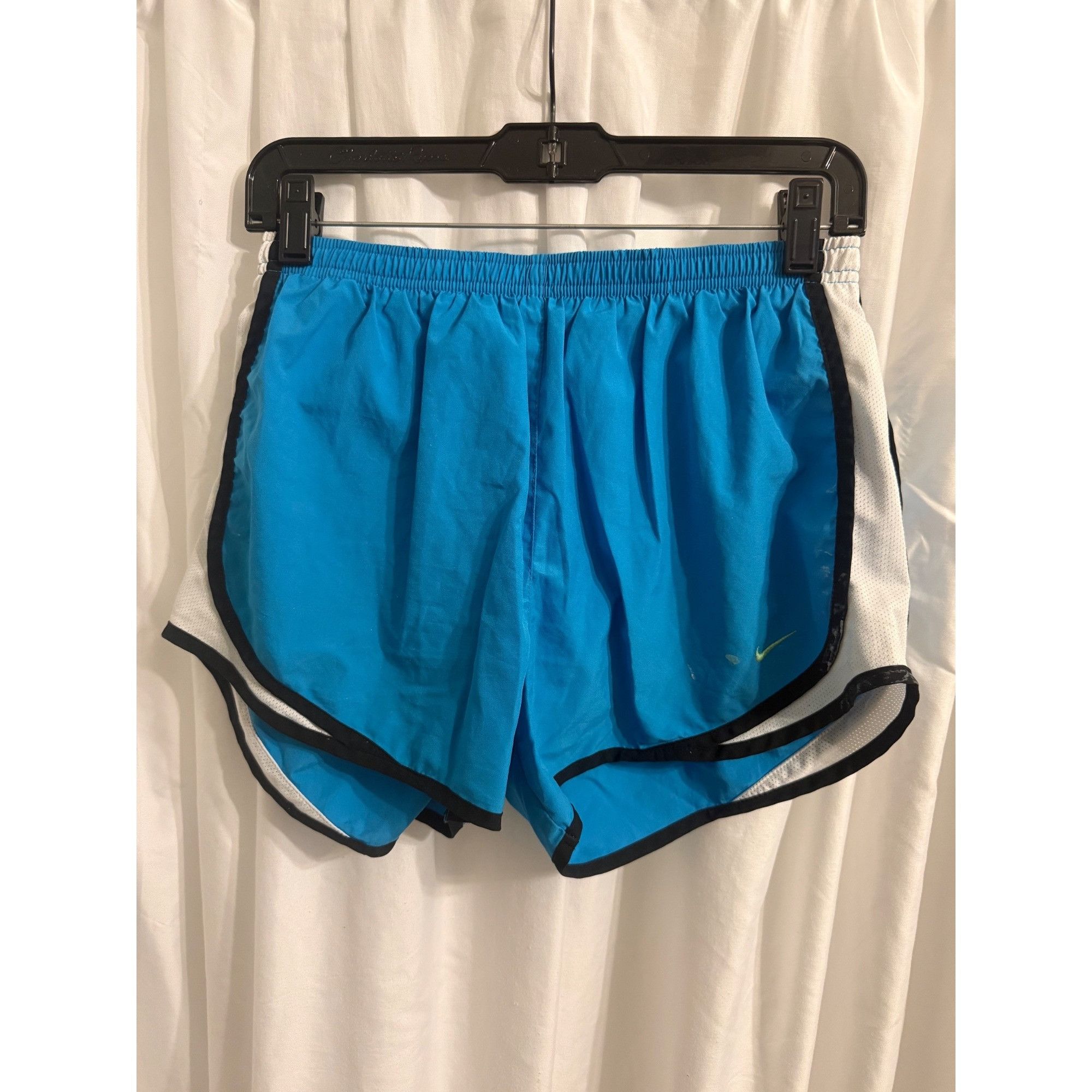 Nike Nike Dri-Fit Blue Athletic Running Shorts With White & Black Size 28" / US 6 / IT 42 - 1 Thumbnail