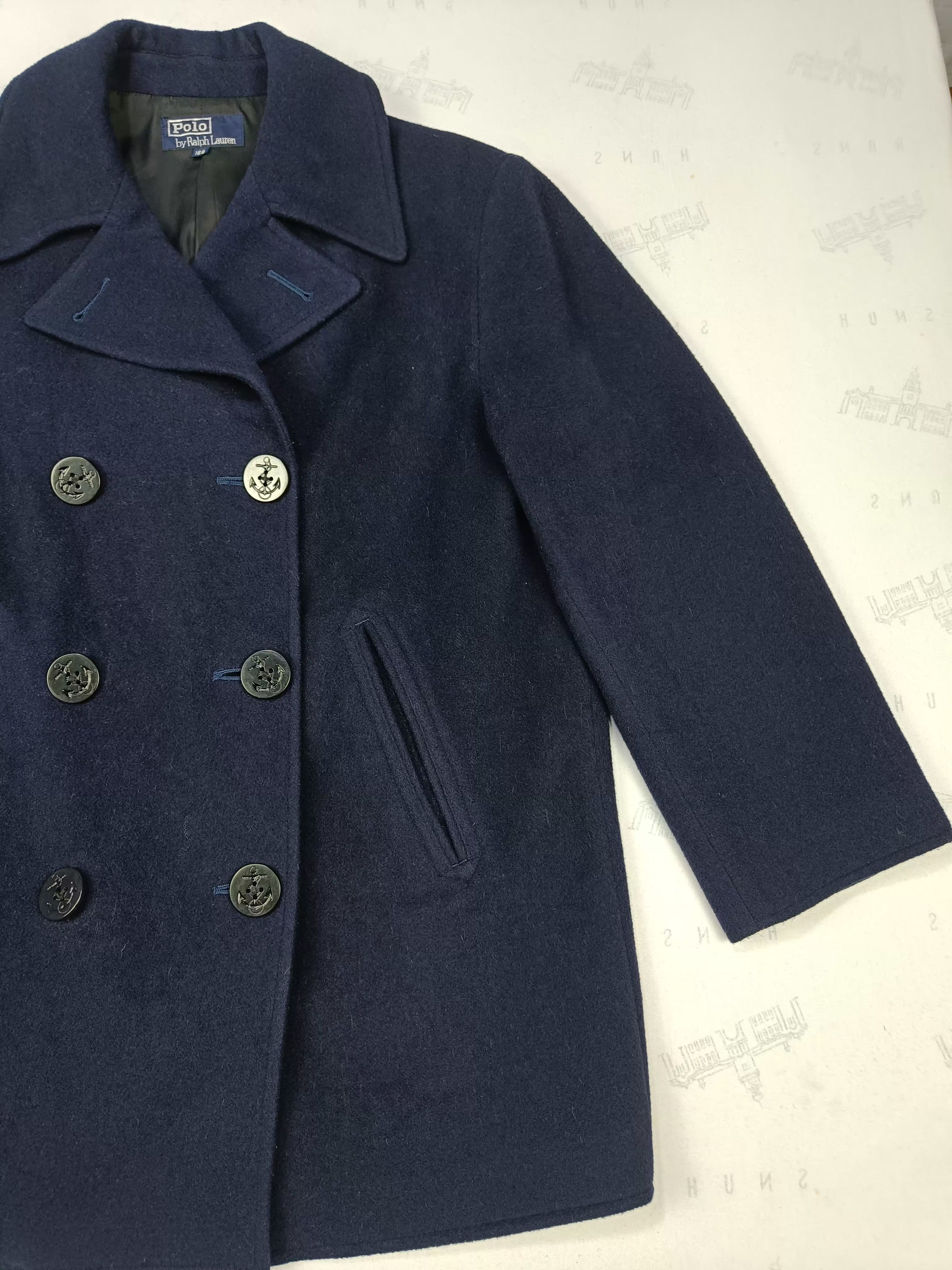 Polo Ralph Lauren Vintage POLO RALPH LAUREN Double Breasted Peacoat Size US S / EU 44-46 / 1 - 3 Thumbnail