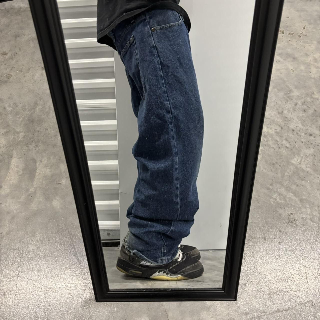 Japanese Brand × Vintage Crazy Vintage Y2K/2000s Grunge Dark Wash Distressed Denim Jeans! Size US 36 / EU 52 - 2 Thumbnail