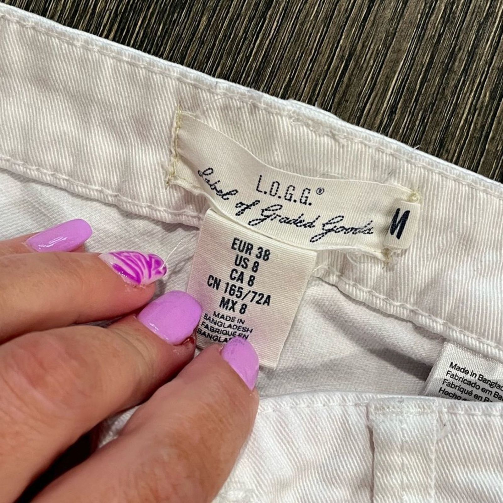 H&M L.O.G.G H&M White Mid-Rise Skinny Jeans Size 8 Size 30" / US 8 / IT 44 - 9 Thumbnail