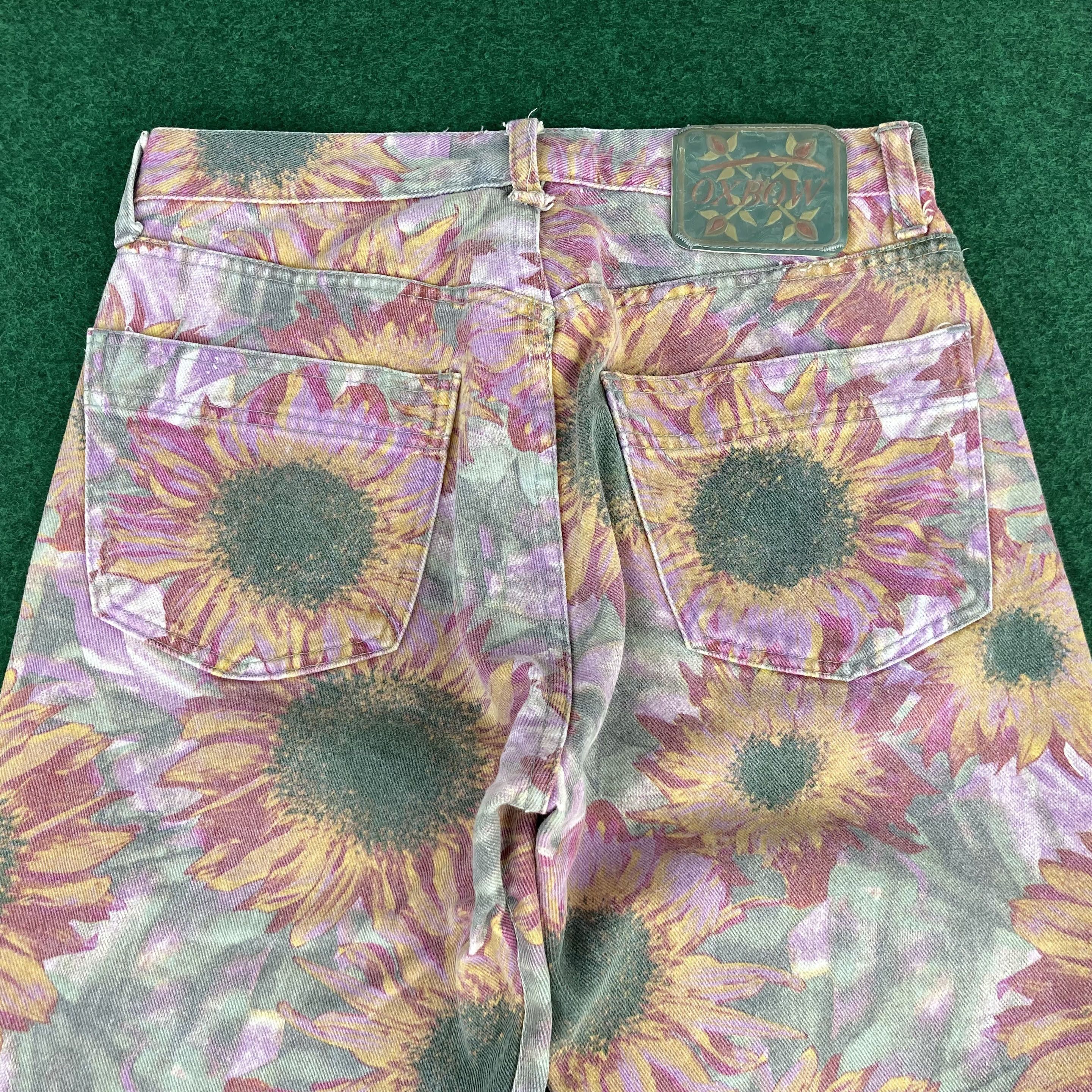 Designer × Oxbow × Vintage Vtg Oxbow Sun Flower Pant High Rise Tapered Leg Jeans Size US 28 / EU 44 - 12 Thumbnail