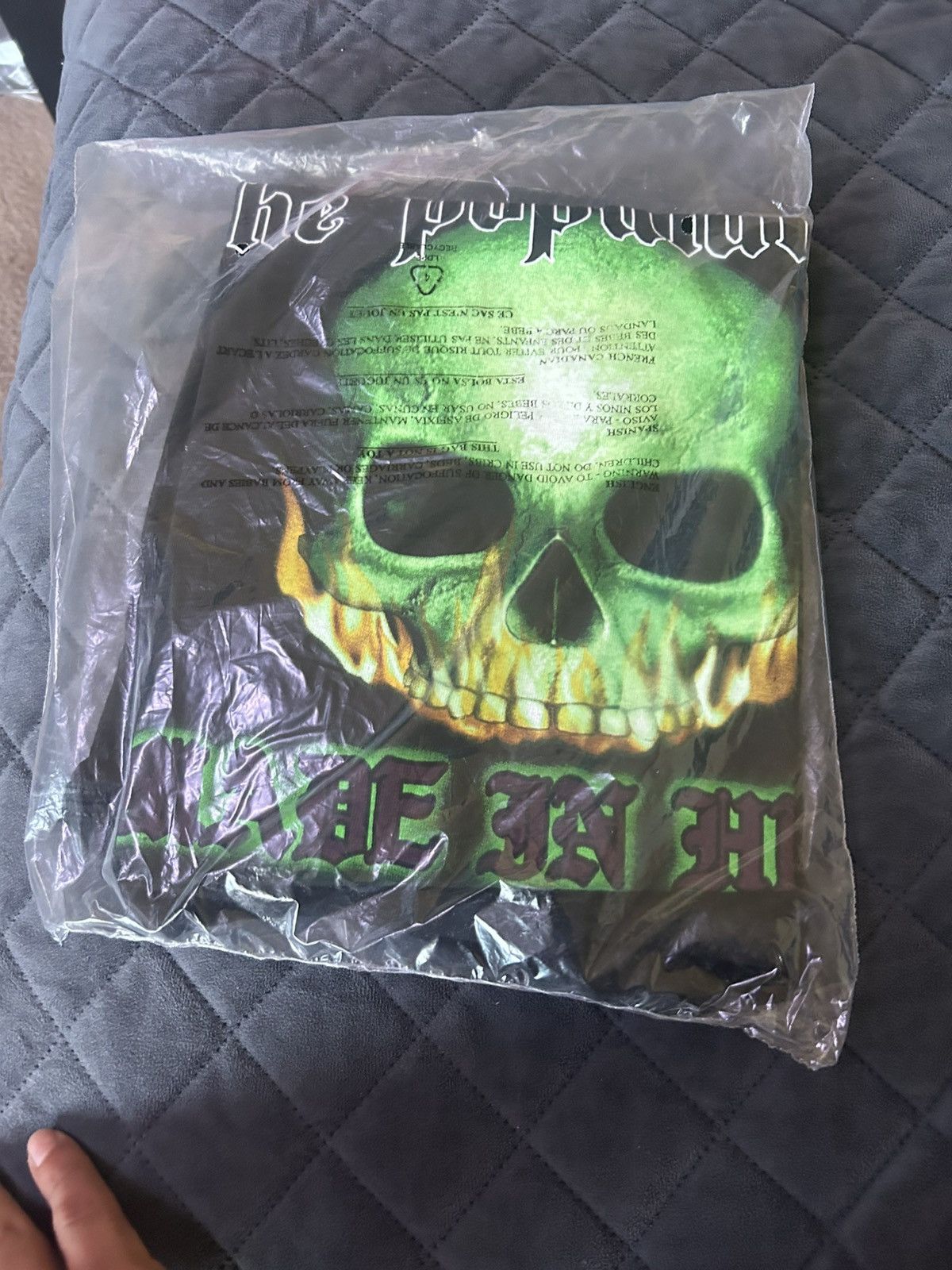 Fuck The Population FTP FLAMING SKULL FTTTP Size US L / EU 52-54 / 3 - 2 Thumbnail