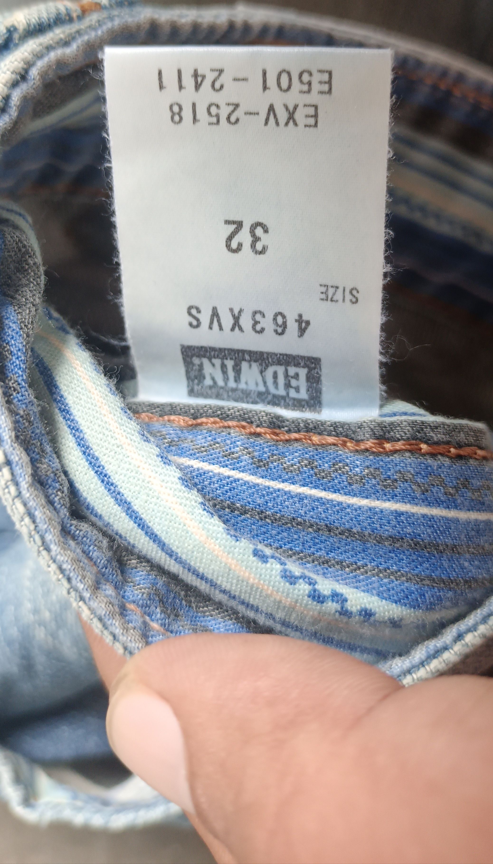 Edwin Steals🔥 Vintage Edwin XV Mud Wash Loose Jeans Size US 34 / EU 50 - 15 Thumbnail