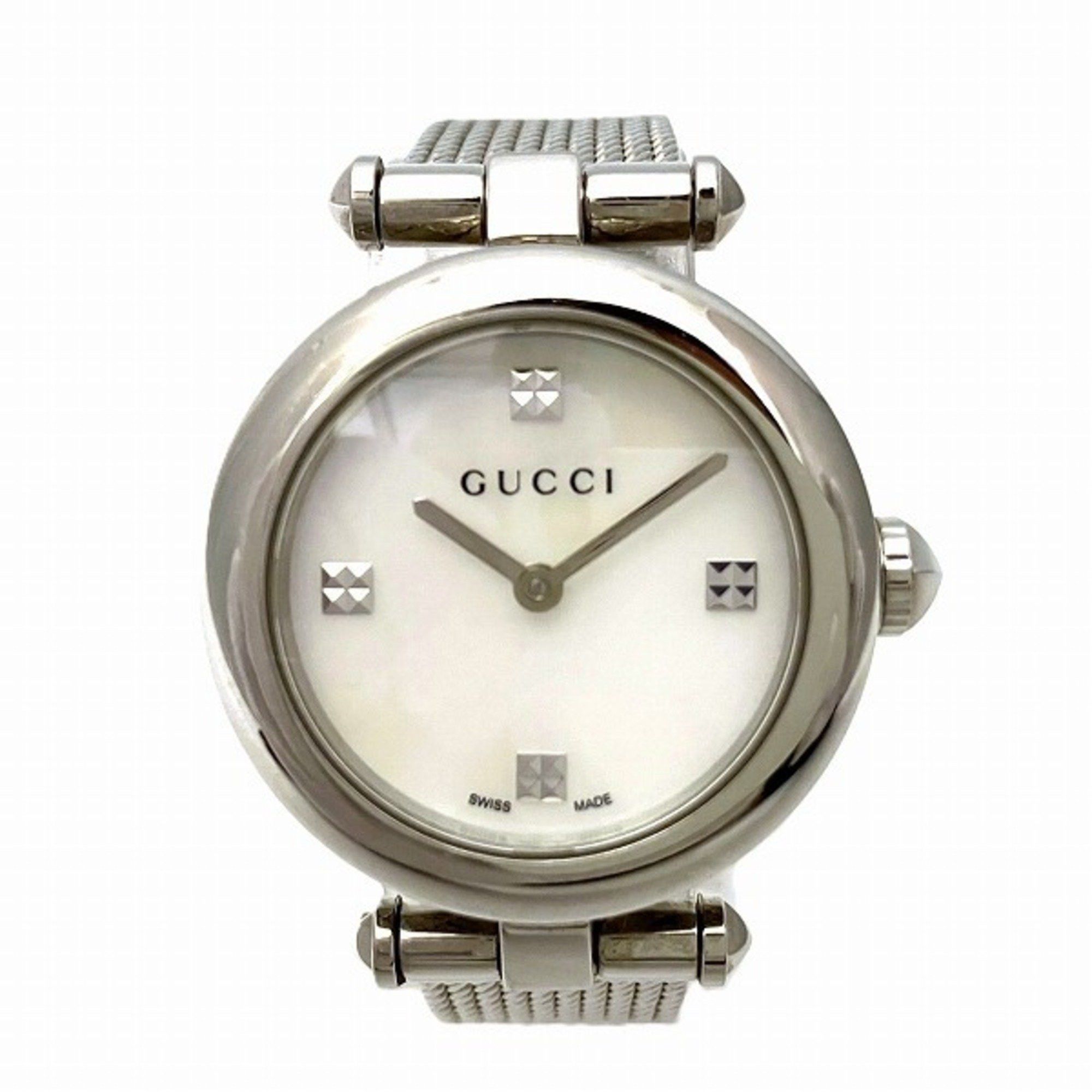 Gucci Diamantissima 141.5 Quartz Watch For Women in White