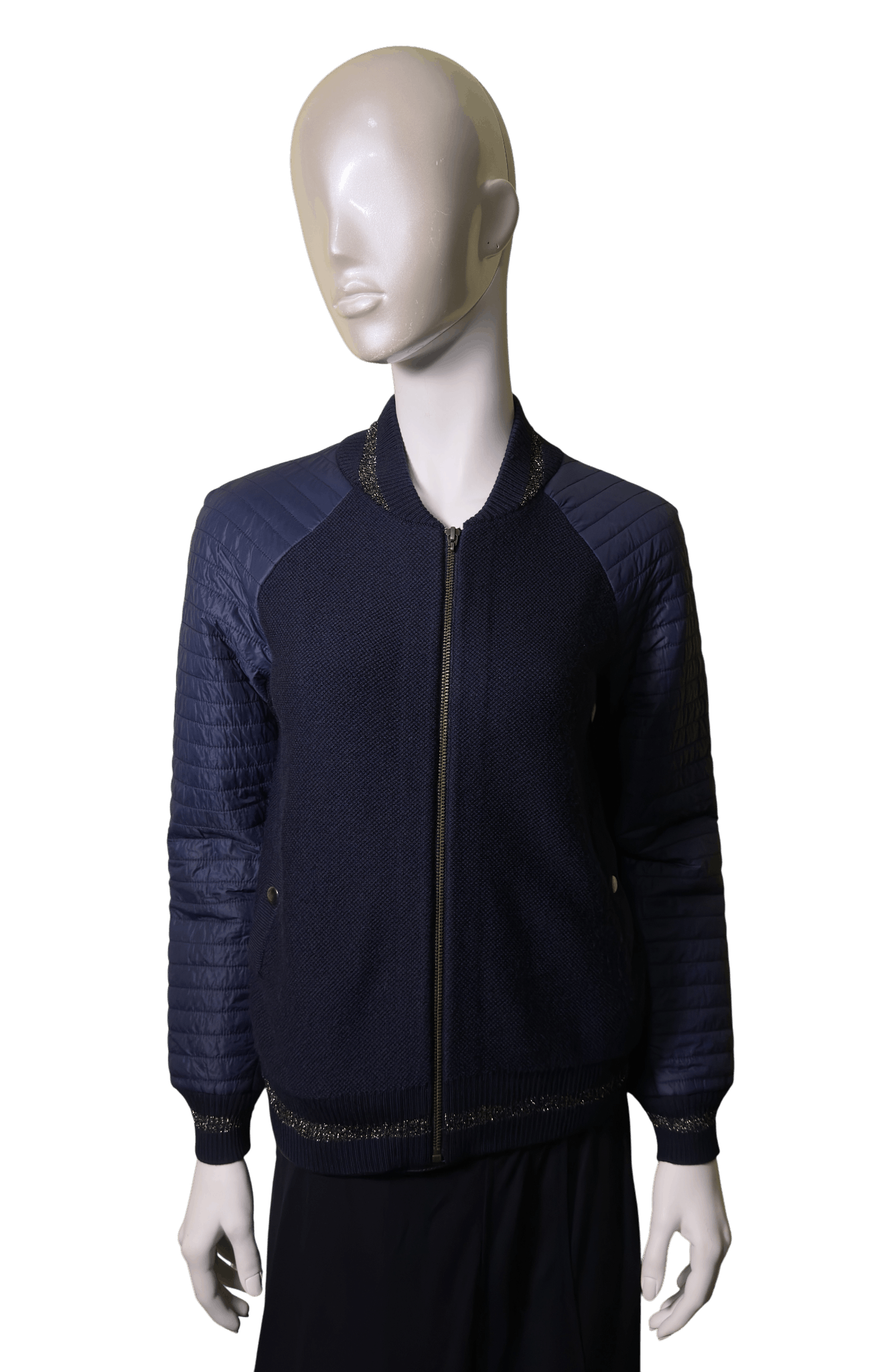 blue cardigan jacket