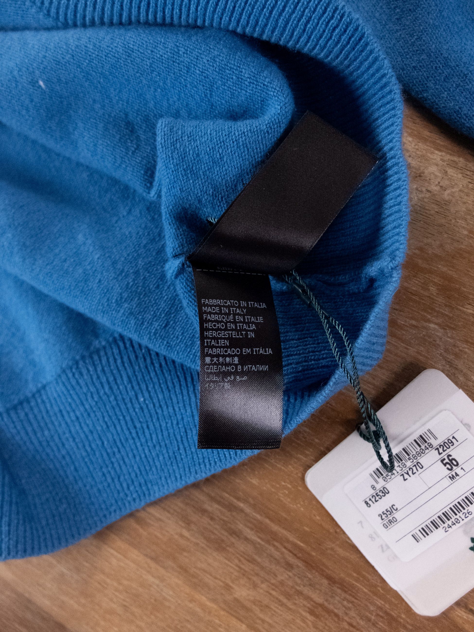 Zanone ZANONE blue wool cashmere blend sweater 3XL / 56 IT q Size US XXL / EU 58 / 5 - 7 Thumbnail