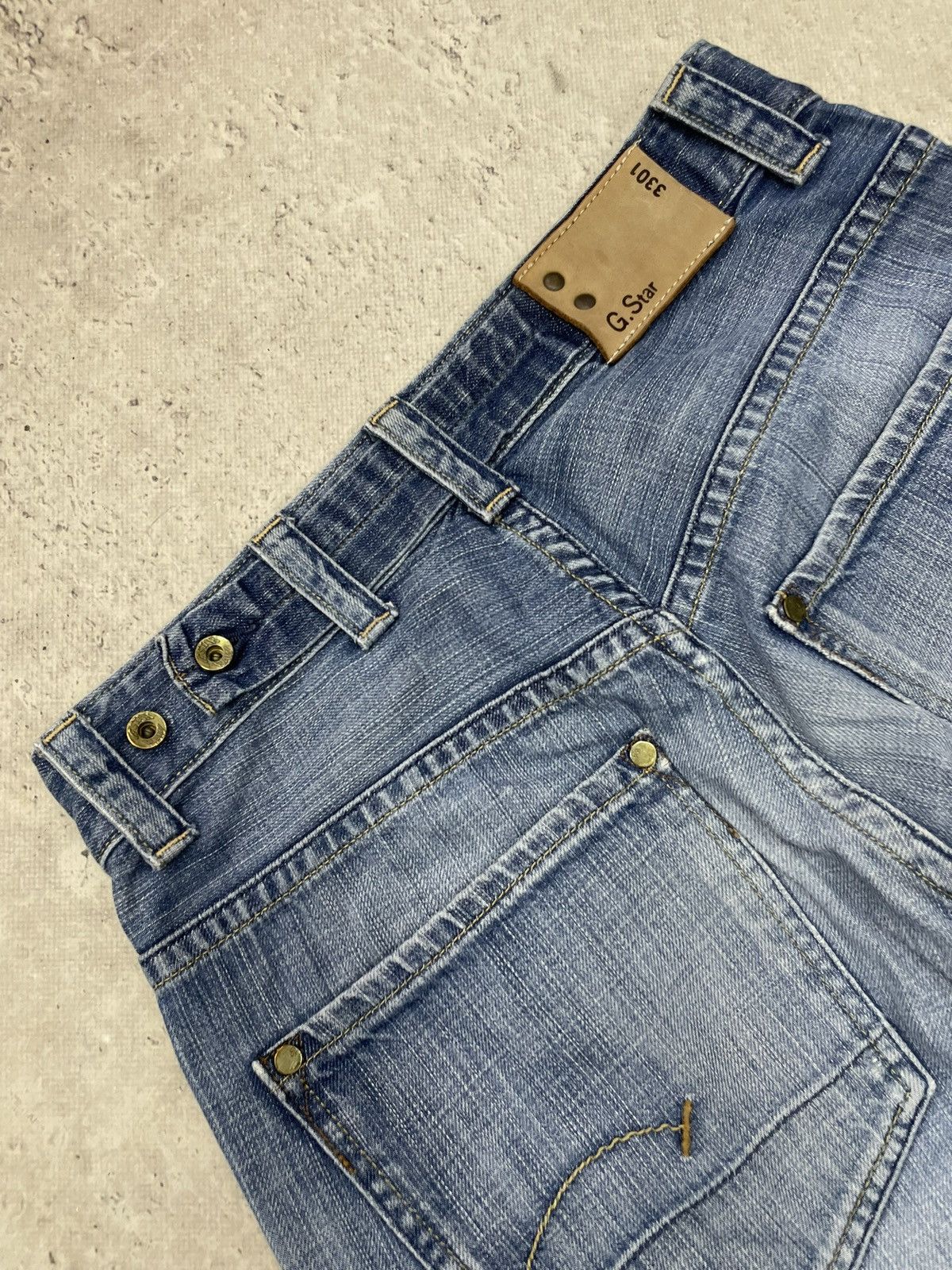 G-Star G-Star faded flared blue denim pants Y2K utility streetwear Size US 31 - 14 Thumbnail