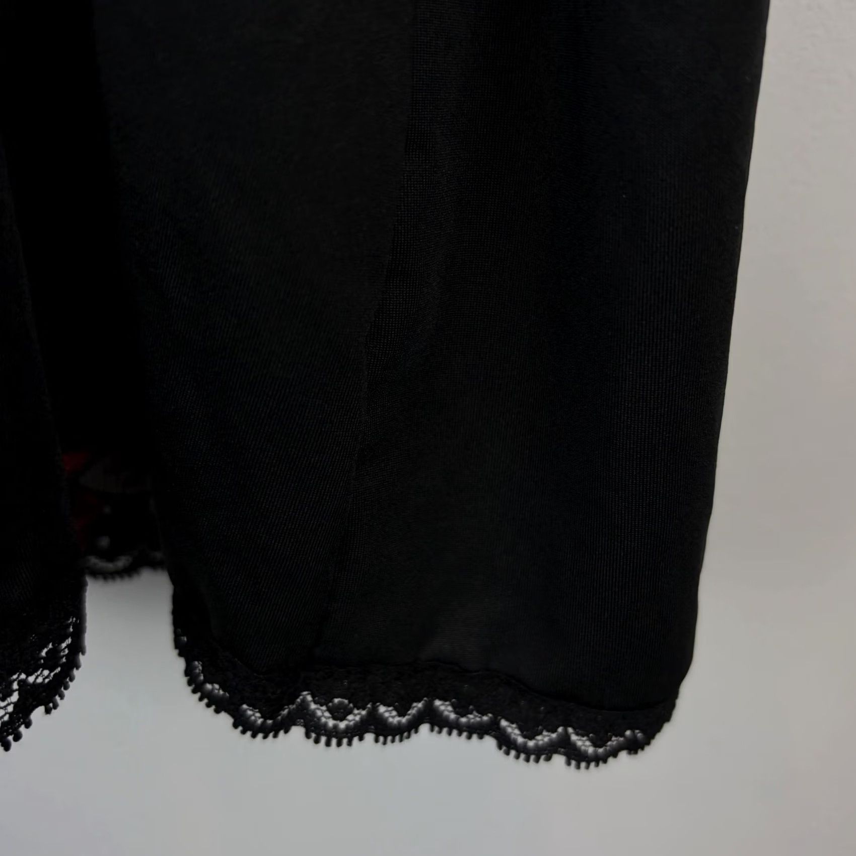 Vintage Marilyn Monroe Slip Red Womens Small S Lace Teddy Nightie Half Slip Adjustable Strap Polyester - Sex Sexy New Size ONE SIZE - 7 Thumbnail