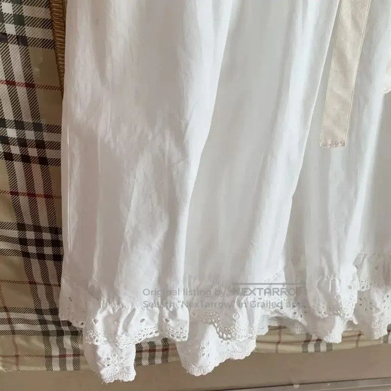 Burberry Burberry White Cotton Women's Dress. Size M / US 6-8 / IT 42-44 - 3 Thumbnail