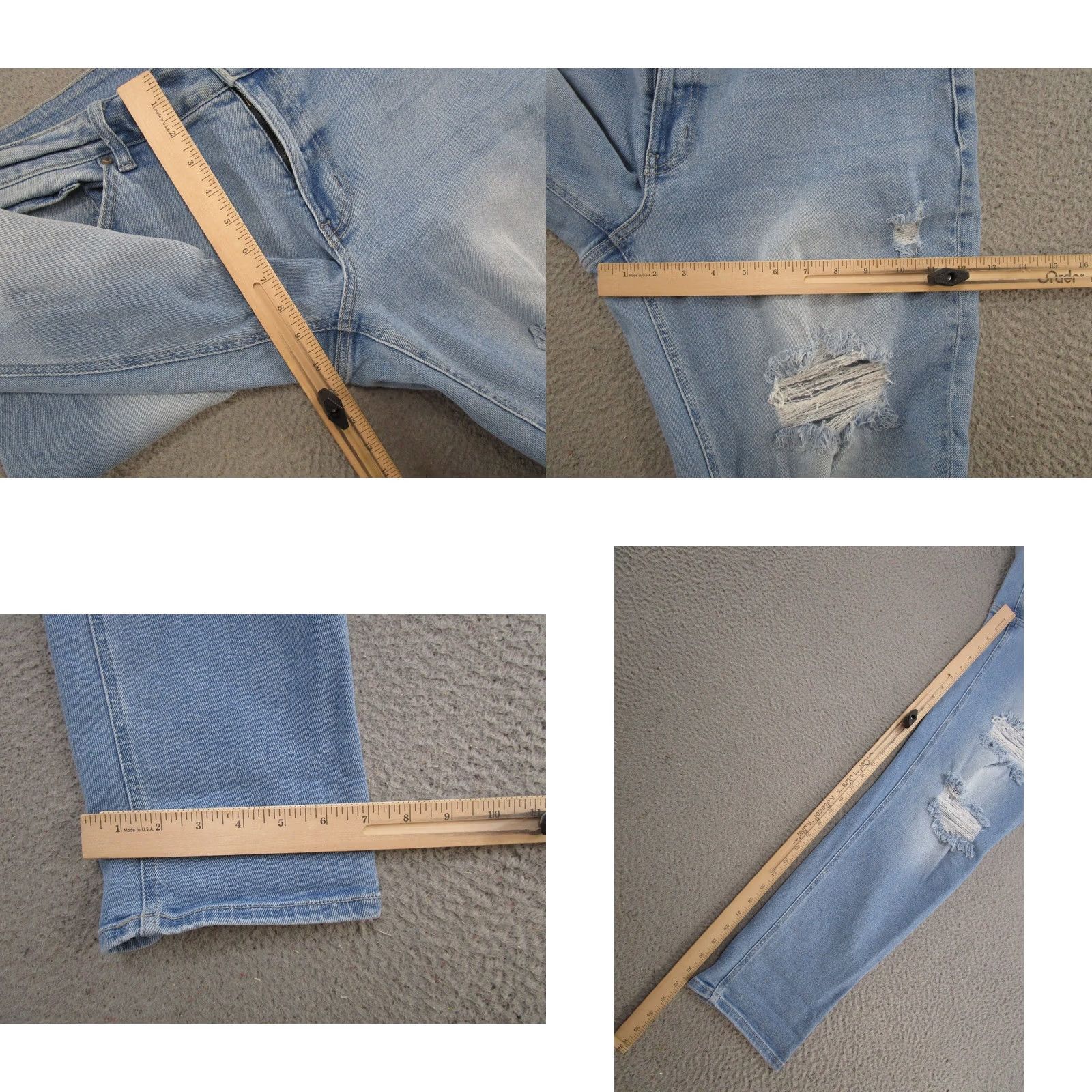 Vintage KanCan Jeans Distressed Straight Denim Blue 5-Pocket Plus 18 Medium Wash Womens Shoes? Size 40" / US 18 - 8 Thumbnail