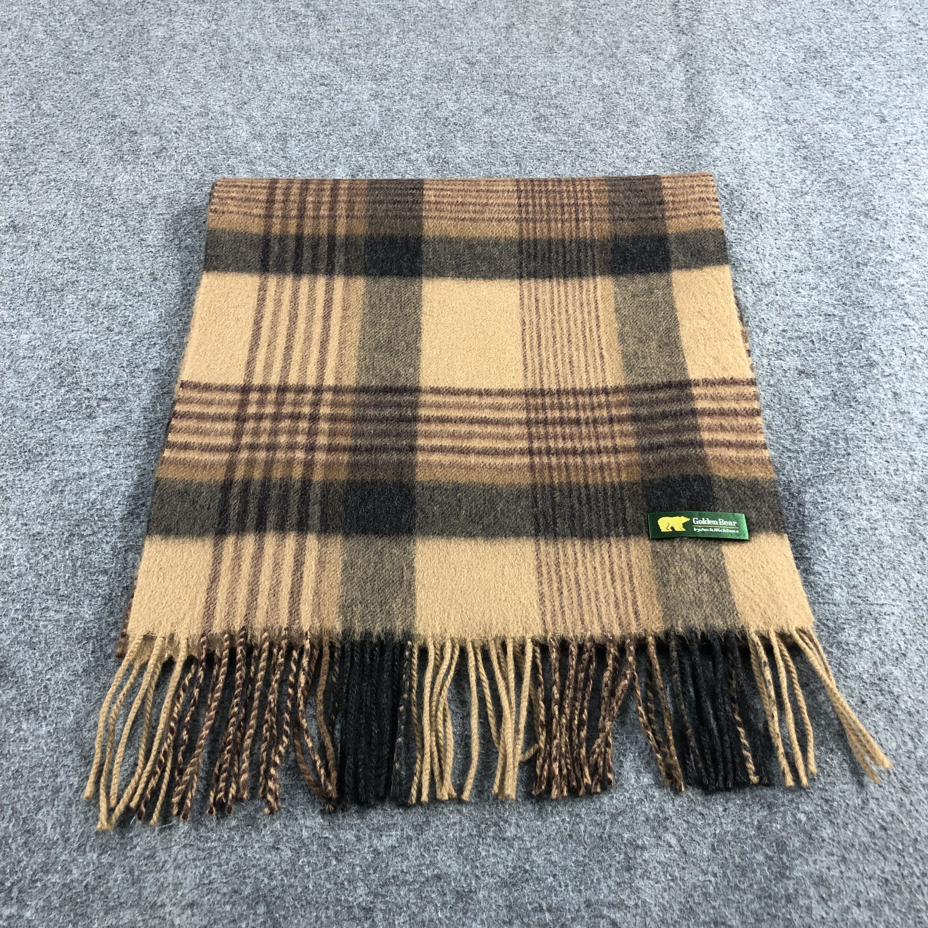 Golden Bear Golden Bear Tartan Cashmere Scarf Muffler V851 Size ONE SIZE - 1 Thumbnail