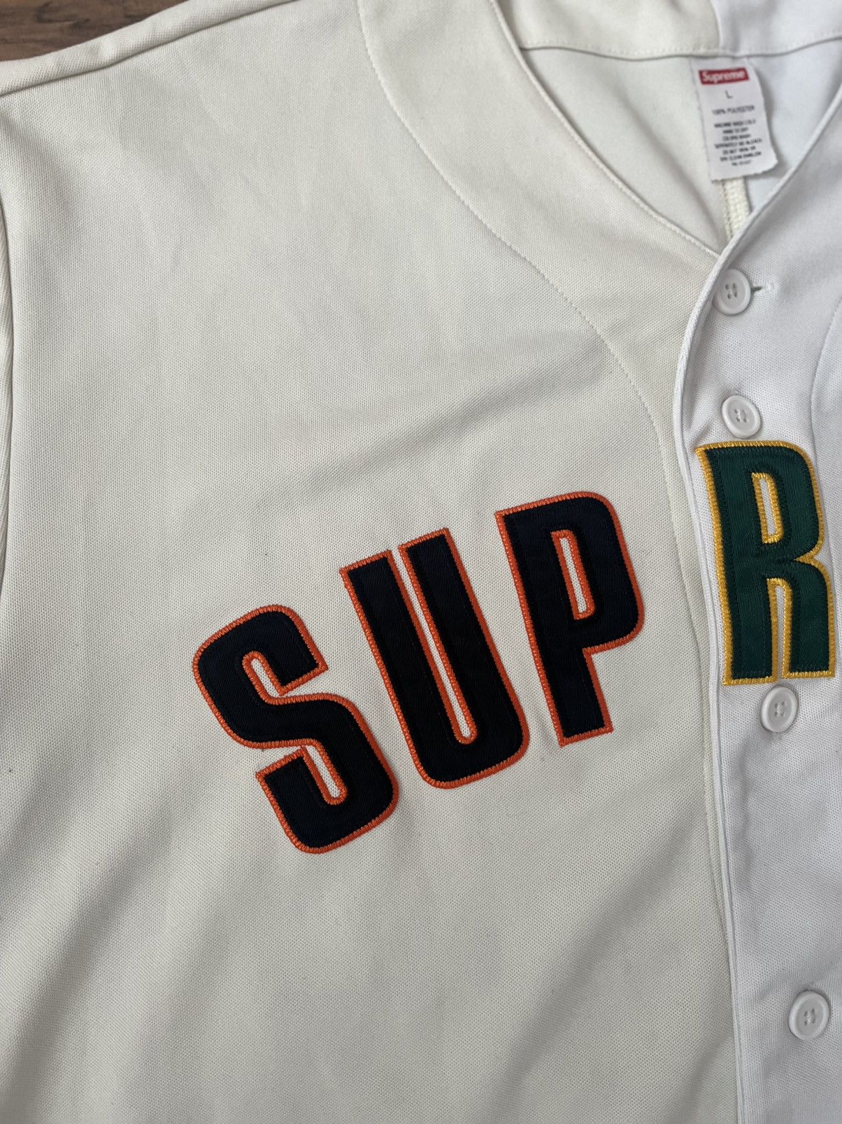 Supreme Supreme Don’t Hate Baseball Jersey Size US L / EU 52-54 / 3 - 3 Thumbnail