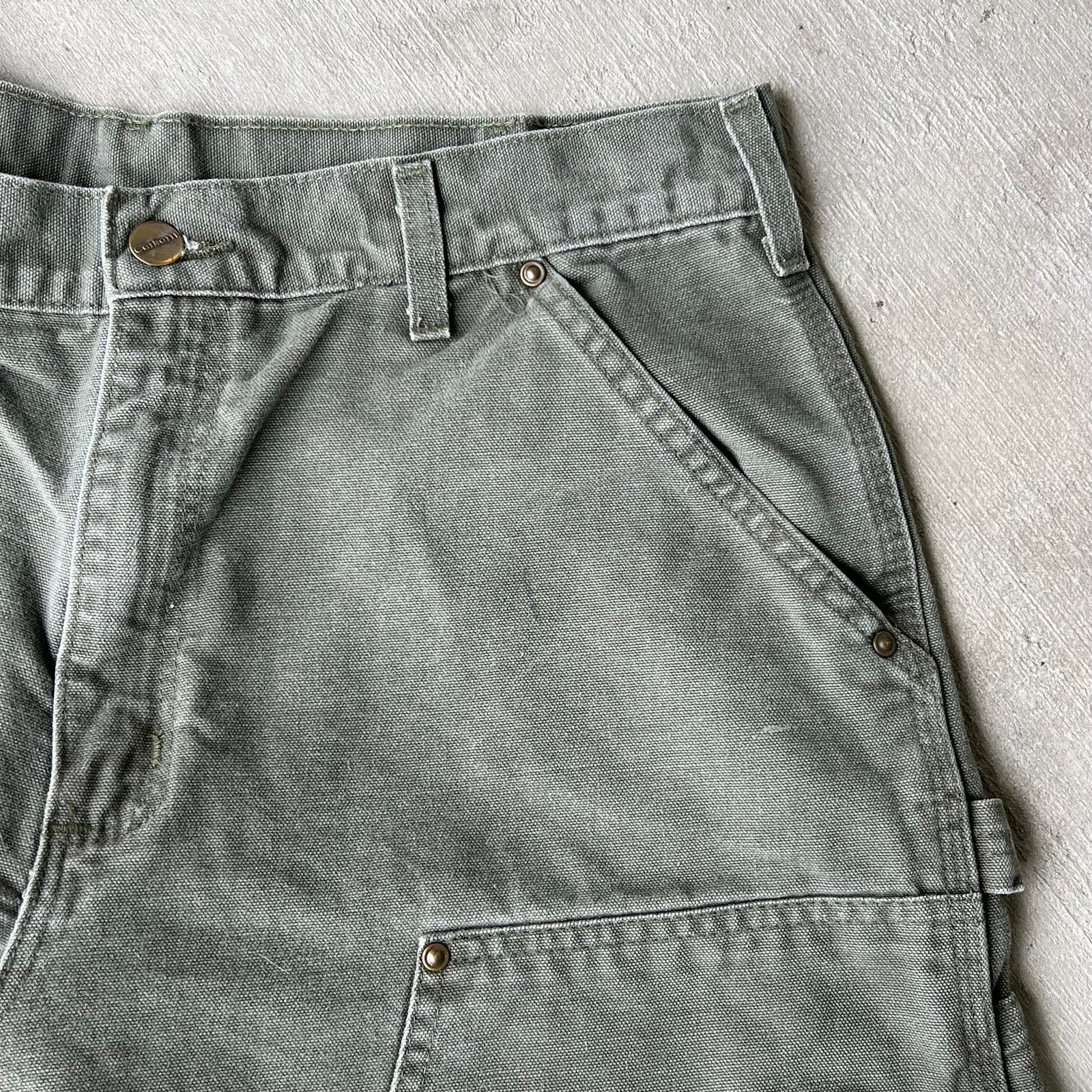 Carhartt × Vintage Carhartt green double knee work wear carpenter pants Size US 32 / EU 48 - 8 Thumbnail