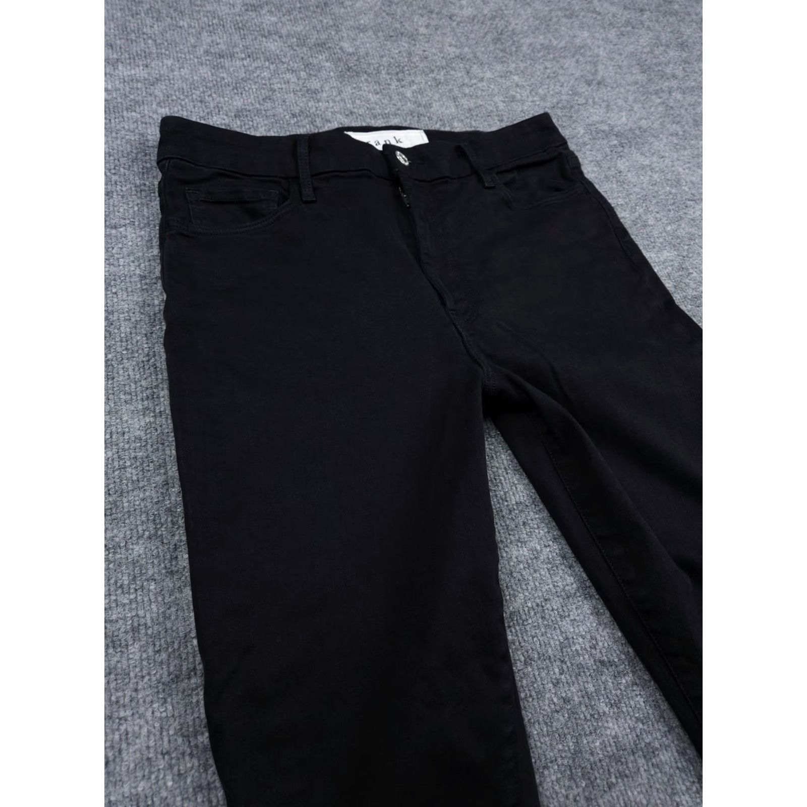 Frank & Eileen Frank & Eileen Sligo Jeans Pants Women's 30 Black Cotton Stretch Denim 5-Pocket Regular Skinny Jeans” Size 30" / US 8 / IT 44 - 3 Thumbnail