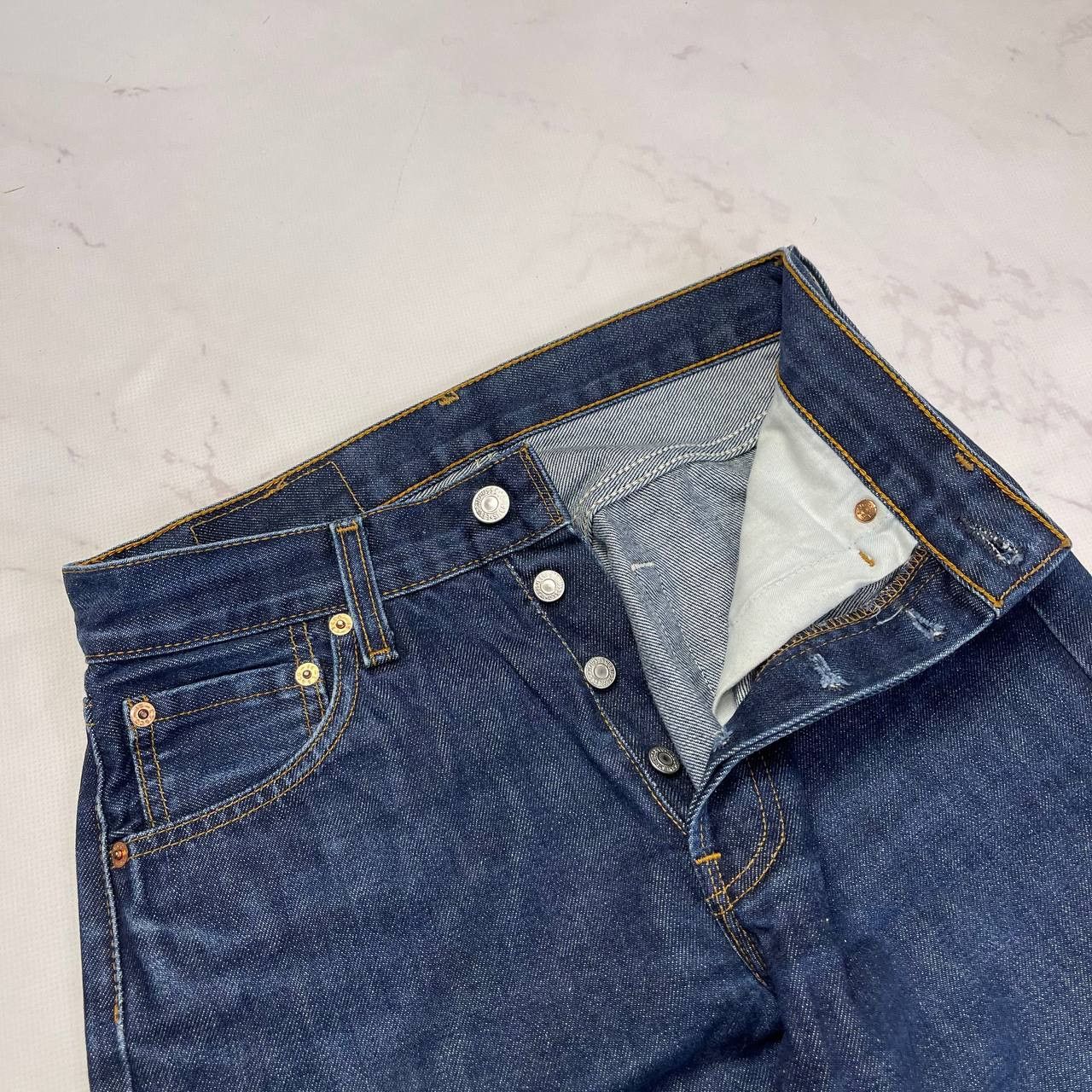 Levi's Levis Vintage Denim Jeans 501 Y2k Streetwear Bootcut Style Size 29" - 4 Thumbnail