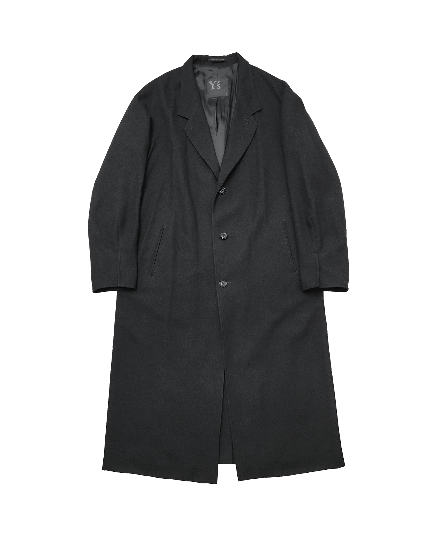 Yohji Yamamoto Y's by Yohji Yamamoto U-Tailored Wool Coat Size S / US 4 / IT 40 - 1 Thumbnail