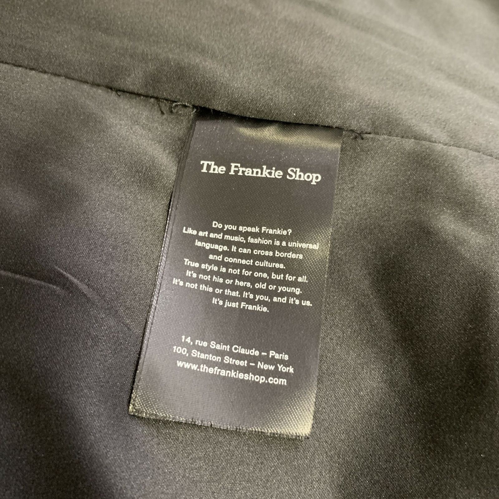 Frankie Shop THE FRANKIE SHOP Size L Black Faux Fur Belted Coat Size L / US 10 / IT 46 - 5 Thumbnail