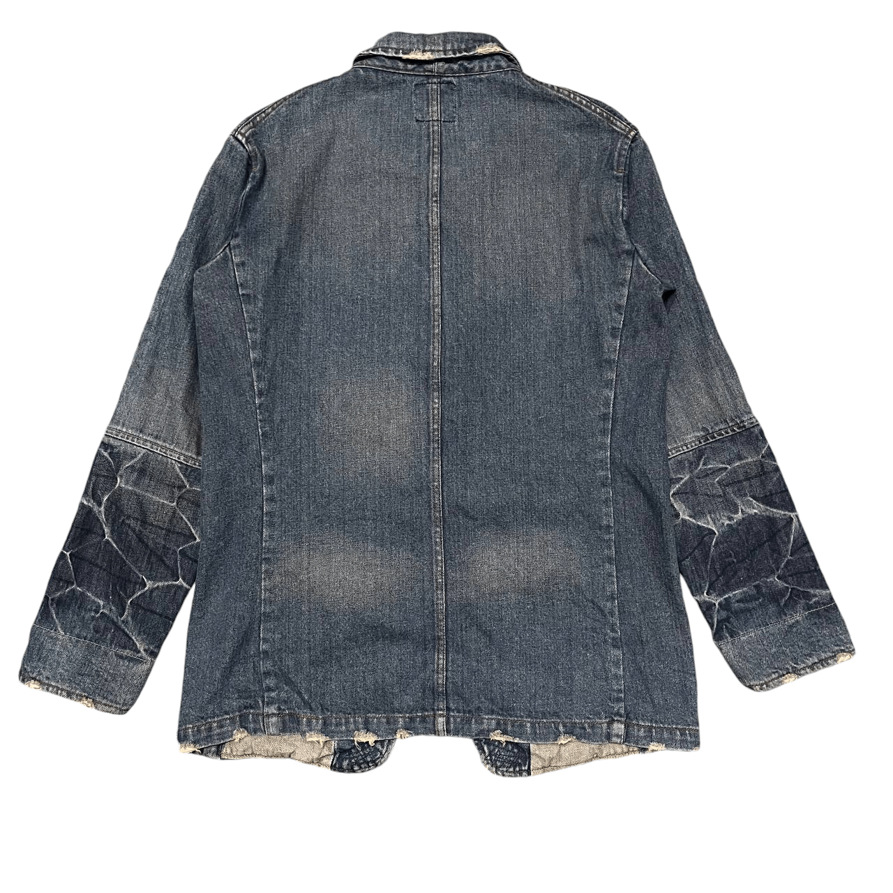 Japanese Brand Vintage PWPL Power of the People Denim Jacket Distressed Size US M / EU 48-50 / 2 - 11 Thumbnail