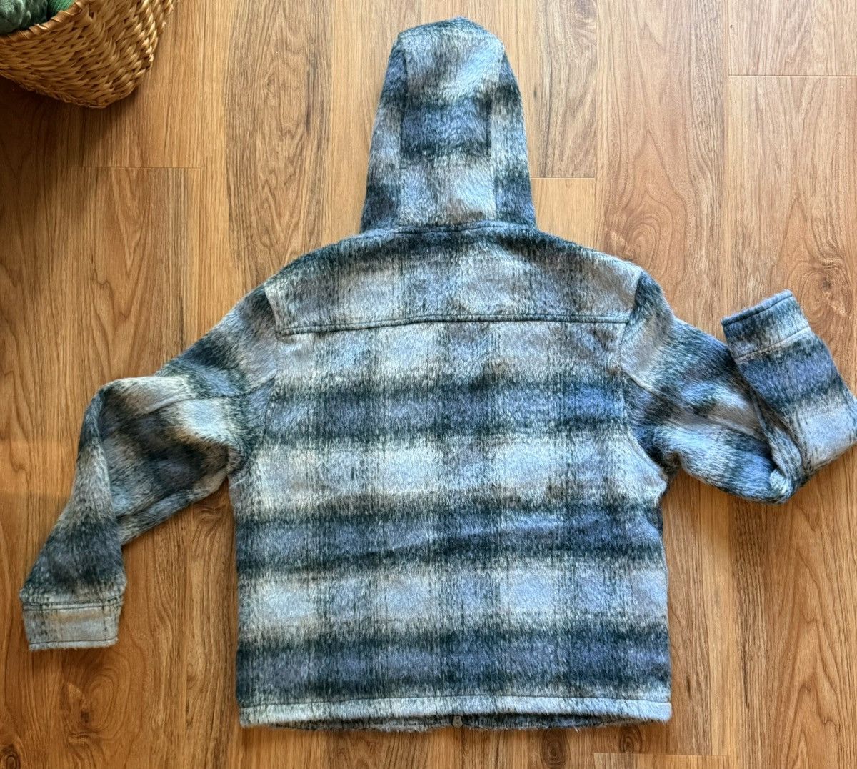 EPTM. EPTM MOHAIR flannel jacket blue Size US S / EU 44-46 / 1 - 5 Thumbnail