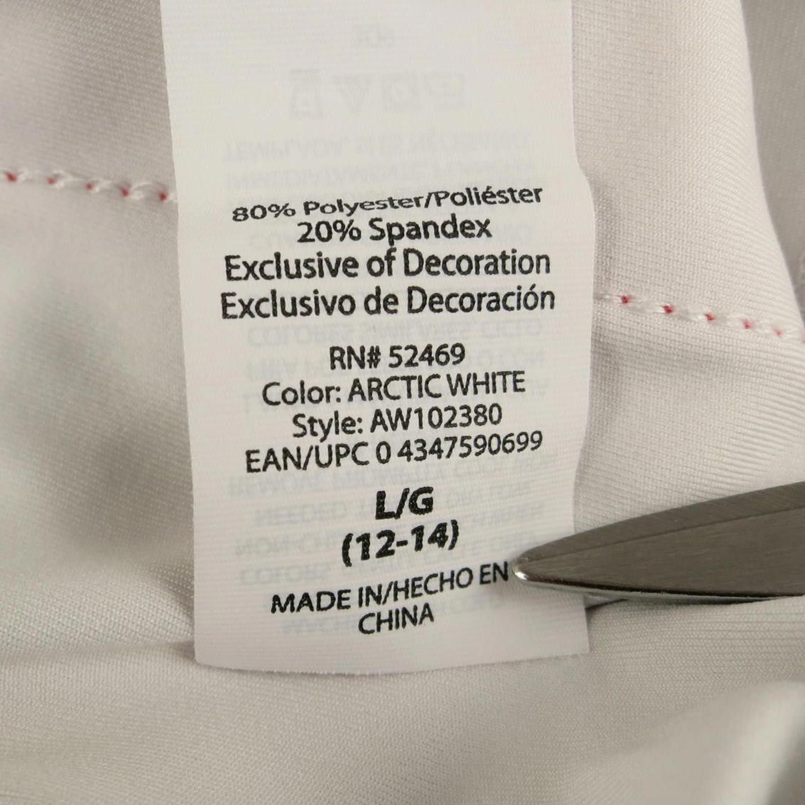 Athletic Works Athletic Works White Joggers with Neon Stripes Women's Large Size 36" / US 14 / IT 50 - 7 Thumbnail