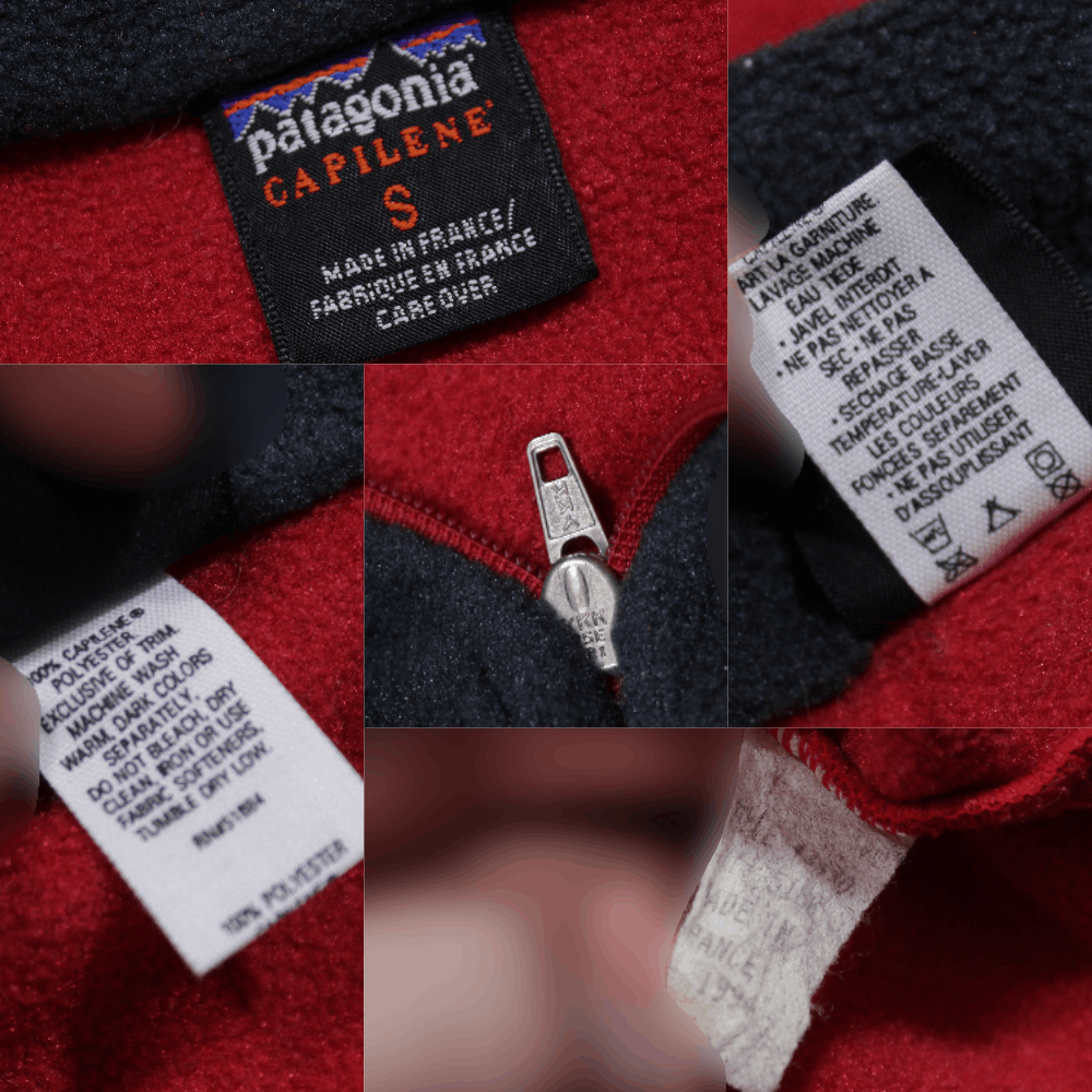 Patagonia 90S Logo Capilene Fleece Made in France Size US S / EU 44-46 / 1 - 7 Thumbnail