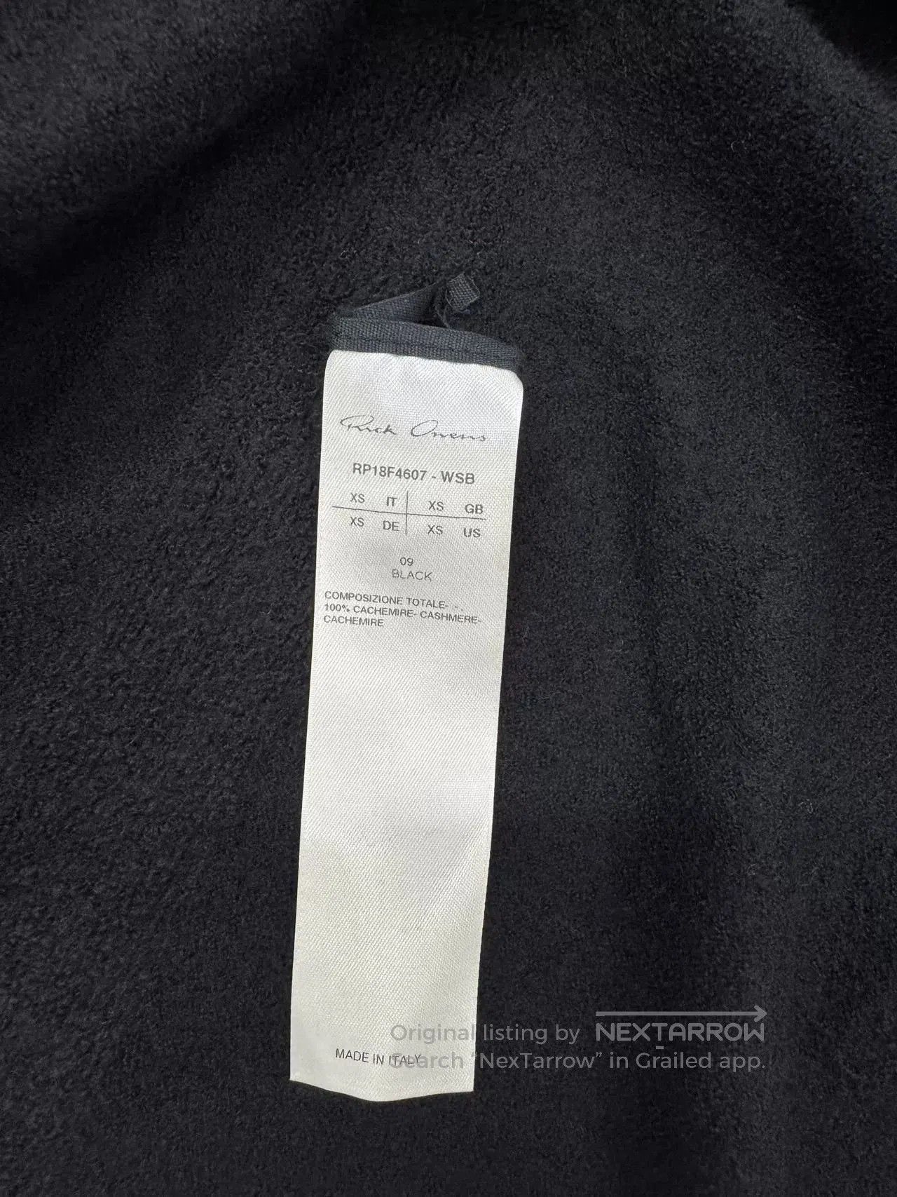Rick Owens Rick Owens Hooded Cape Sweatshirt. Size US XS / EU 42 / 0 - 8 Thumbnail