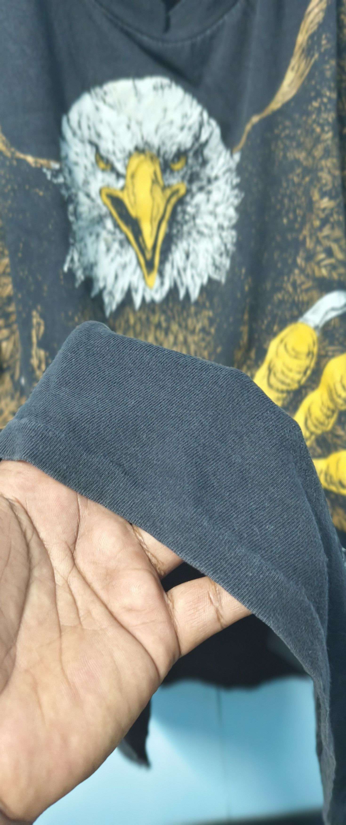 Japanese Brand Vtg 90s Overprint Eagles like Harley Davidson tees Size US XXL / EU 58 / 5 - 8 Thumbnail