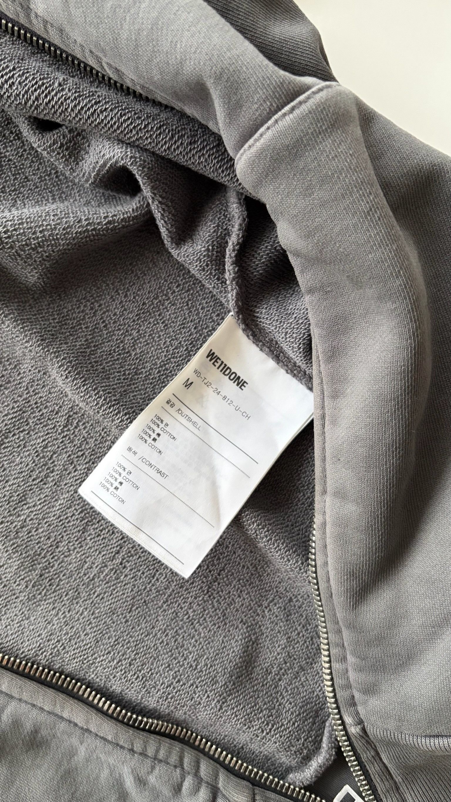 WE11DONE We11done Gray Zip Hoodie Size US M / EU 48-50 / 2 - 5 Thumbnail
