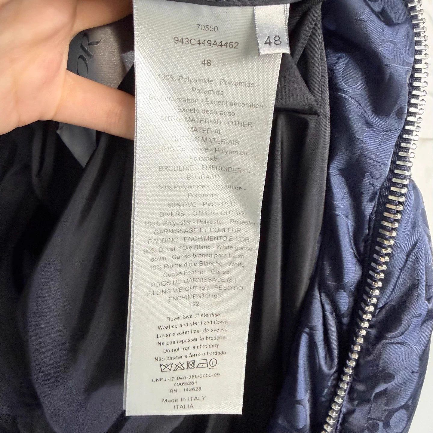 Dior DIOR down jacket, size 48, Oblique monogram print Size M / US 6-8 / IT 42-44 - 5 Thumbnail
