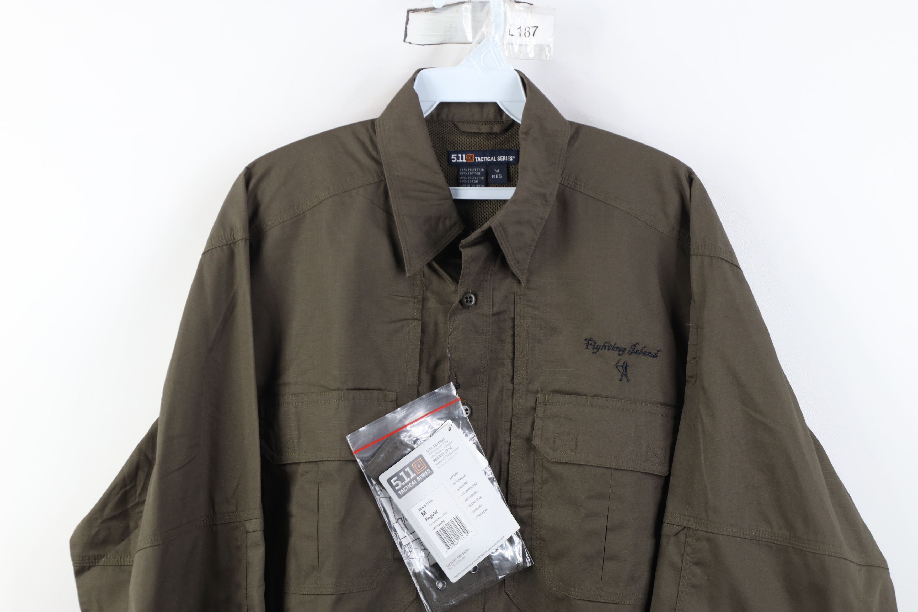 Vintage New 5.11 Tactical Series Taclite Pro Button Shirt Green Size US M / EU 48-50 / 2 - 2 Thumbnail