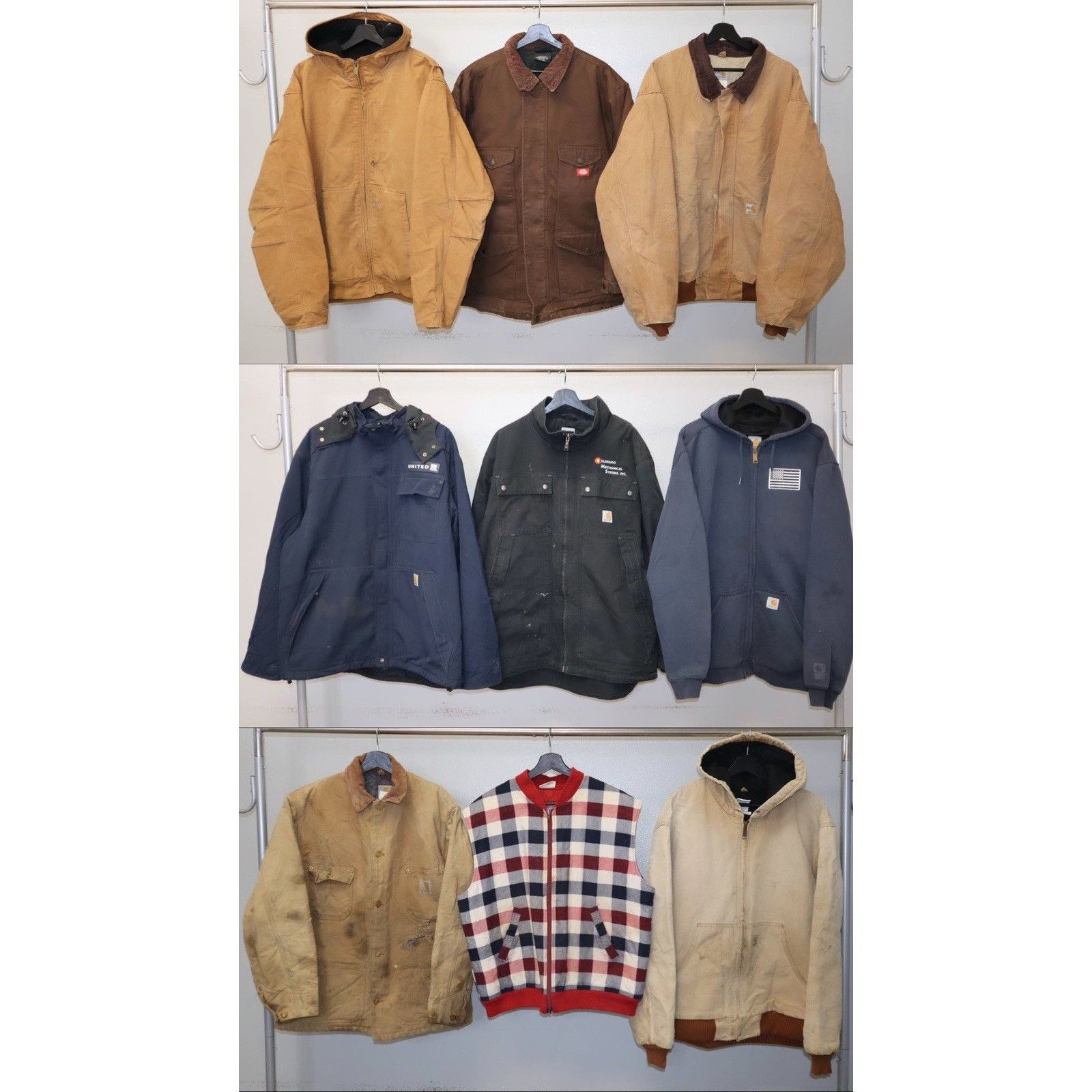 Vintage Vintage Carhartt Work Jacket Lot (9) USA Made Detroit Dickie Size US XL / EU 56 / 4 - 1 Thumbnail