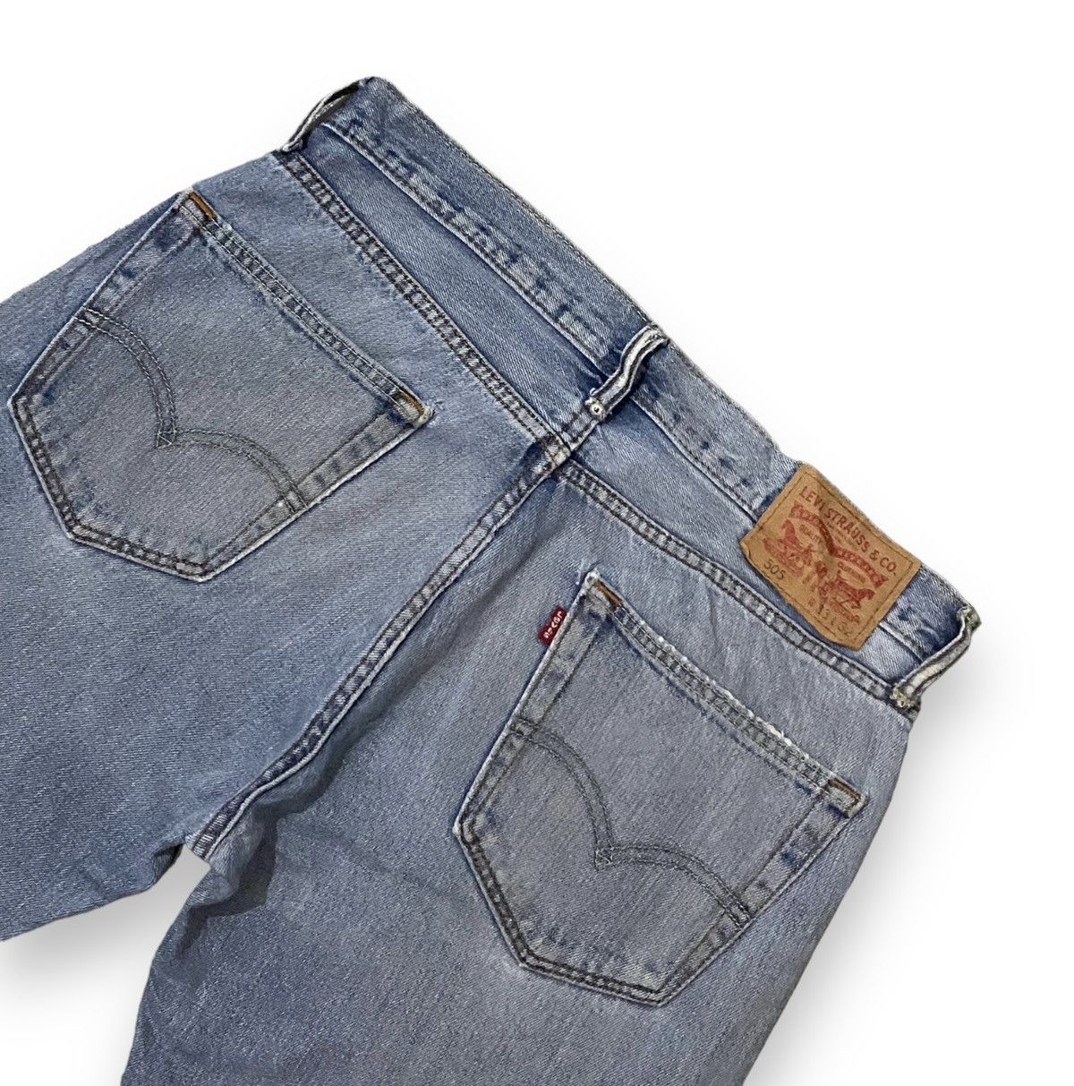 Levi's × Levi's Vintage Clothing Vintage Levis 505 Japan Button 3937 Faded Blue Regular Fit Size US 33 - 12 Thumbnail