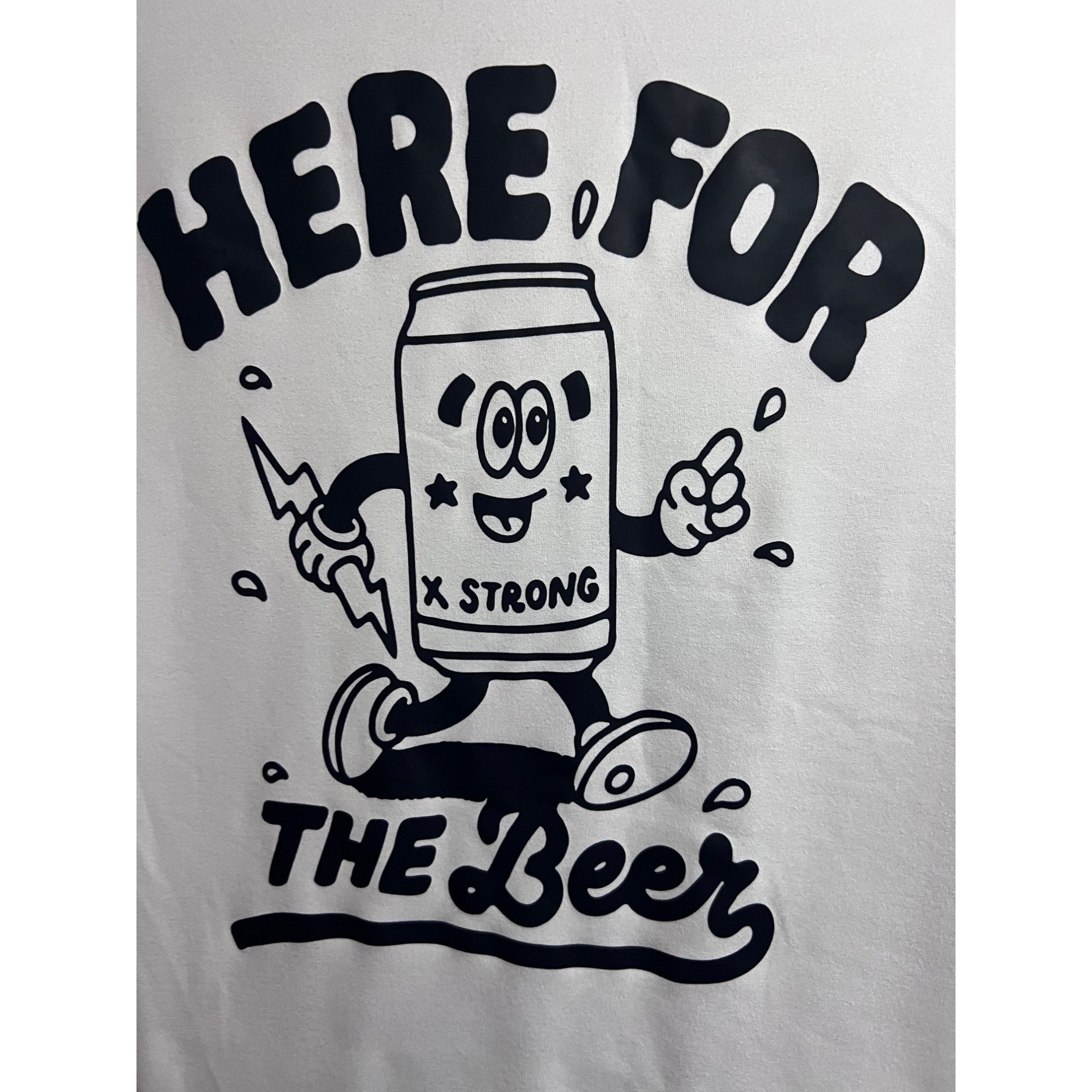 Other Mens White Double Graphic Novelty Funny T-Shirt XL Stretch R Size US XL / EU 56 / 4 - 4 Thumbnail