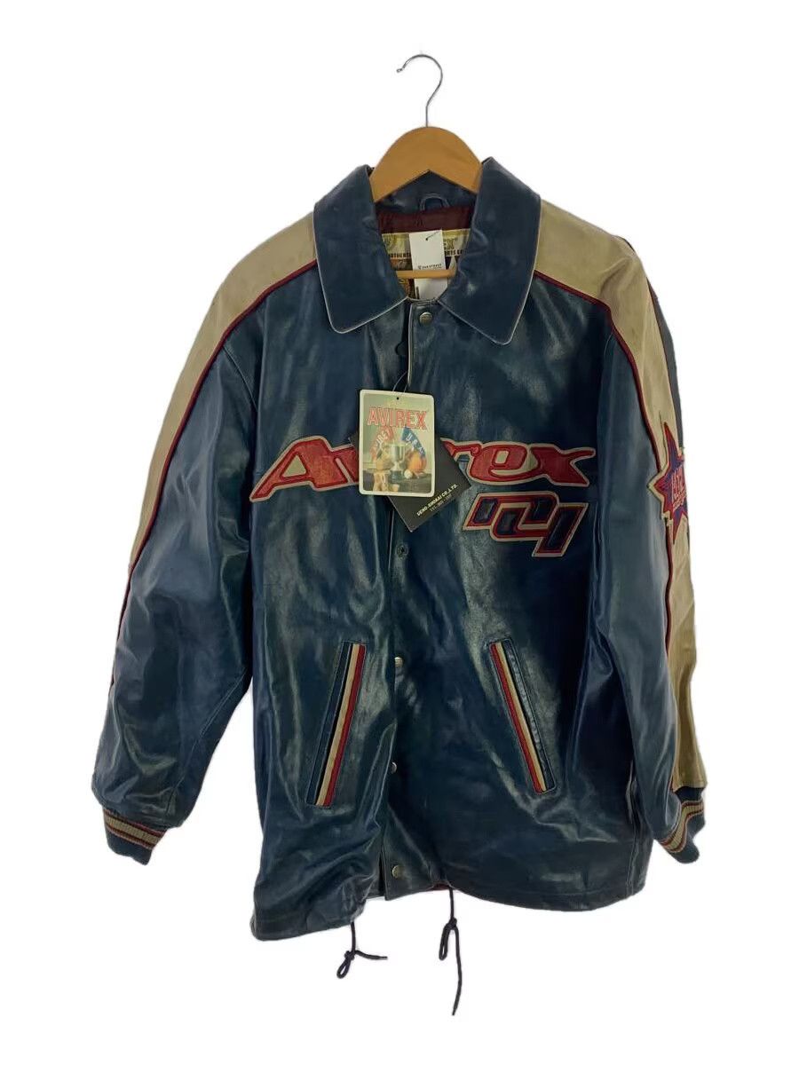 Avirex Avirex 90s Goalers Jkt Cowhide Lthr Jkt Blouson Navy Size US S / EU 44-46 / 1 - 1 Thumbnail