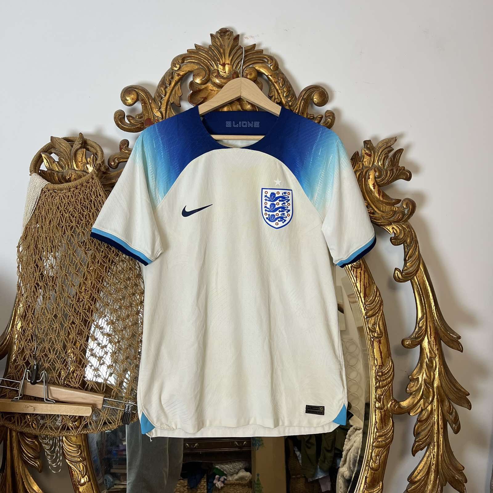 Nike Nike England DriFit ADV Match Worn Football Soccer Jersey Size US M / EU 48-50 / 2 - 1 Thumbnail