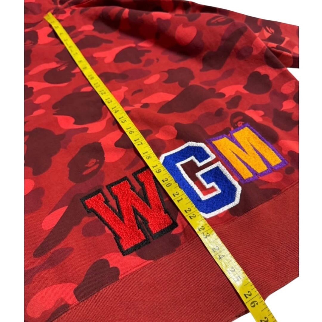 Bape BAPE Shark Embroidery Full zip hoodie Red camo Size US L / EU 52-54 / 3 - 3 Thumbnail