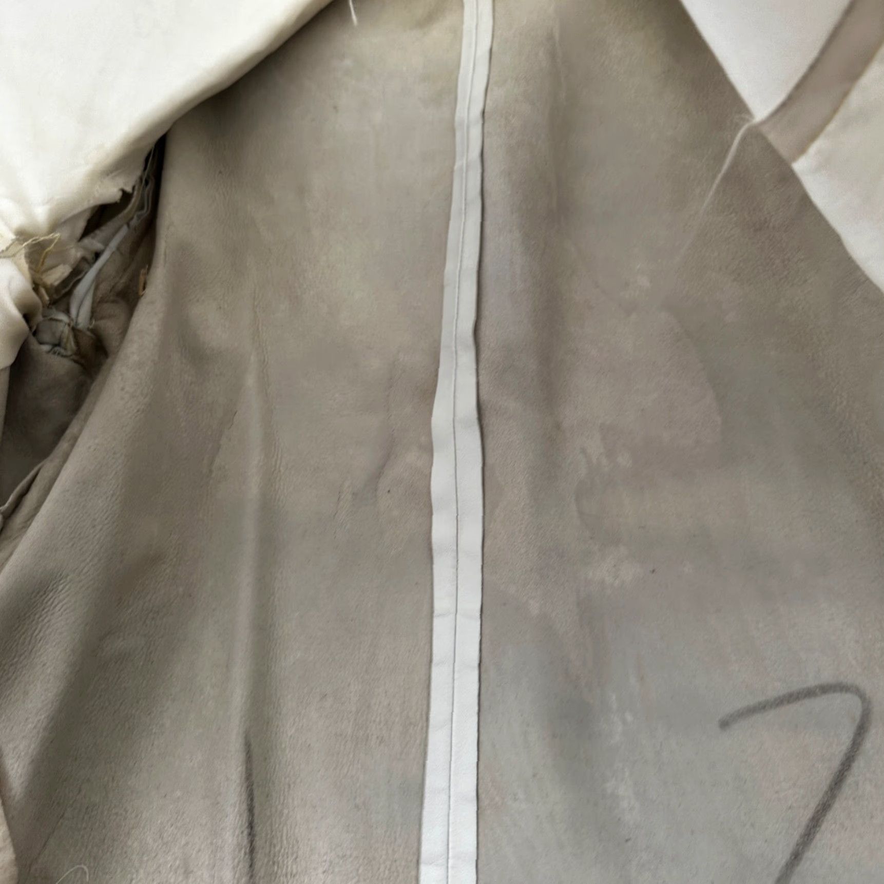 Vintage VTG White Leather Western Rancher Jacket 1960s Unbranded 남? Size US XXS / EU 40 - 7 Thumbnail