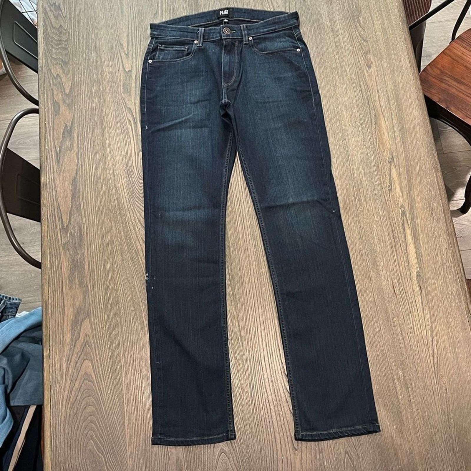 Paige Paige Jeans Mens Federal Slim Straight Jeans Cellar Size 30 Size US 30 / EU 46 - 1 Thumbnail