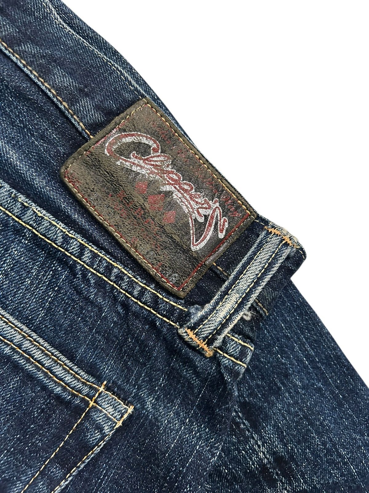 Japanese Brand × Kapital × Vintage R.J.B JAPAN SELVEDGE DISTRESSED DENIM ☠️🎌🎌 Size US 34 / EU 50 - 10 Thumbnail