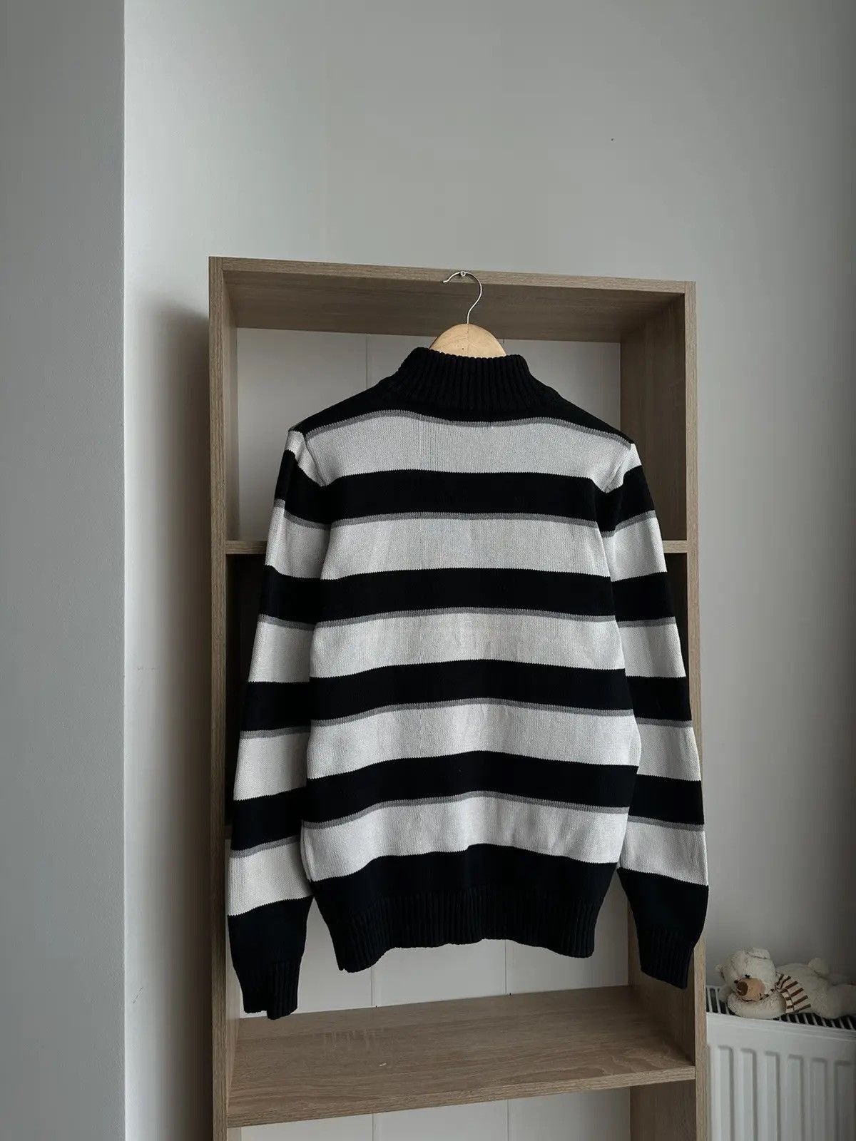 Polo Ralph Lauren × Vintage Vintage PRL Navy Polo Ralph Lauren 1/4 Zip Sweater Size US M / EU 48-50 / 2 - 10 Thumbnail