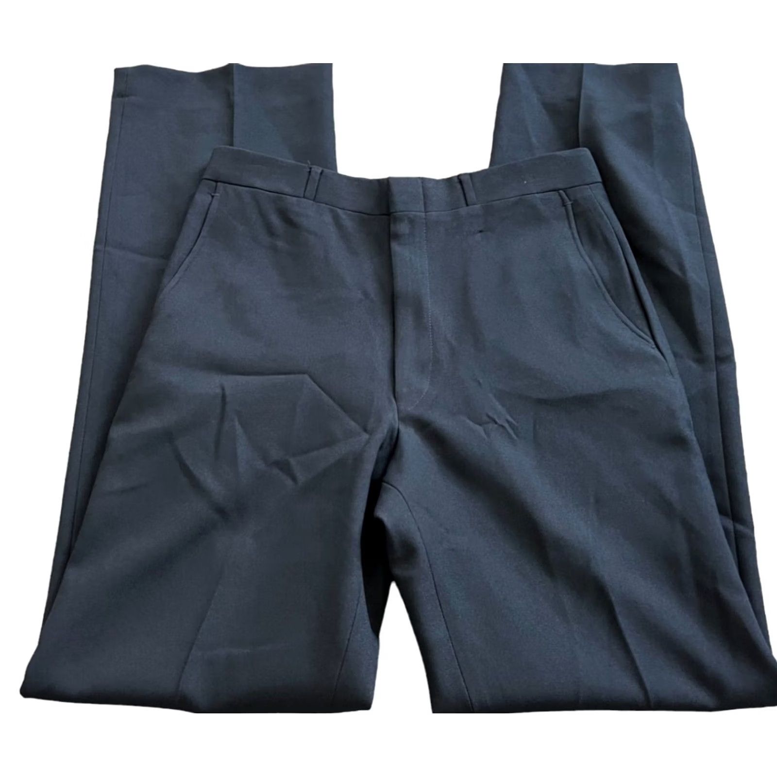 Vintage Perma Prest Pants Mens 32R Navy Classic Fit Stretch Waistband Formal Career NEW Size US 32 / EU 48 - 6 Thumbnail