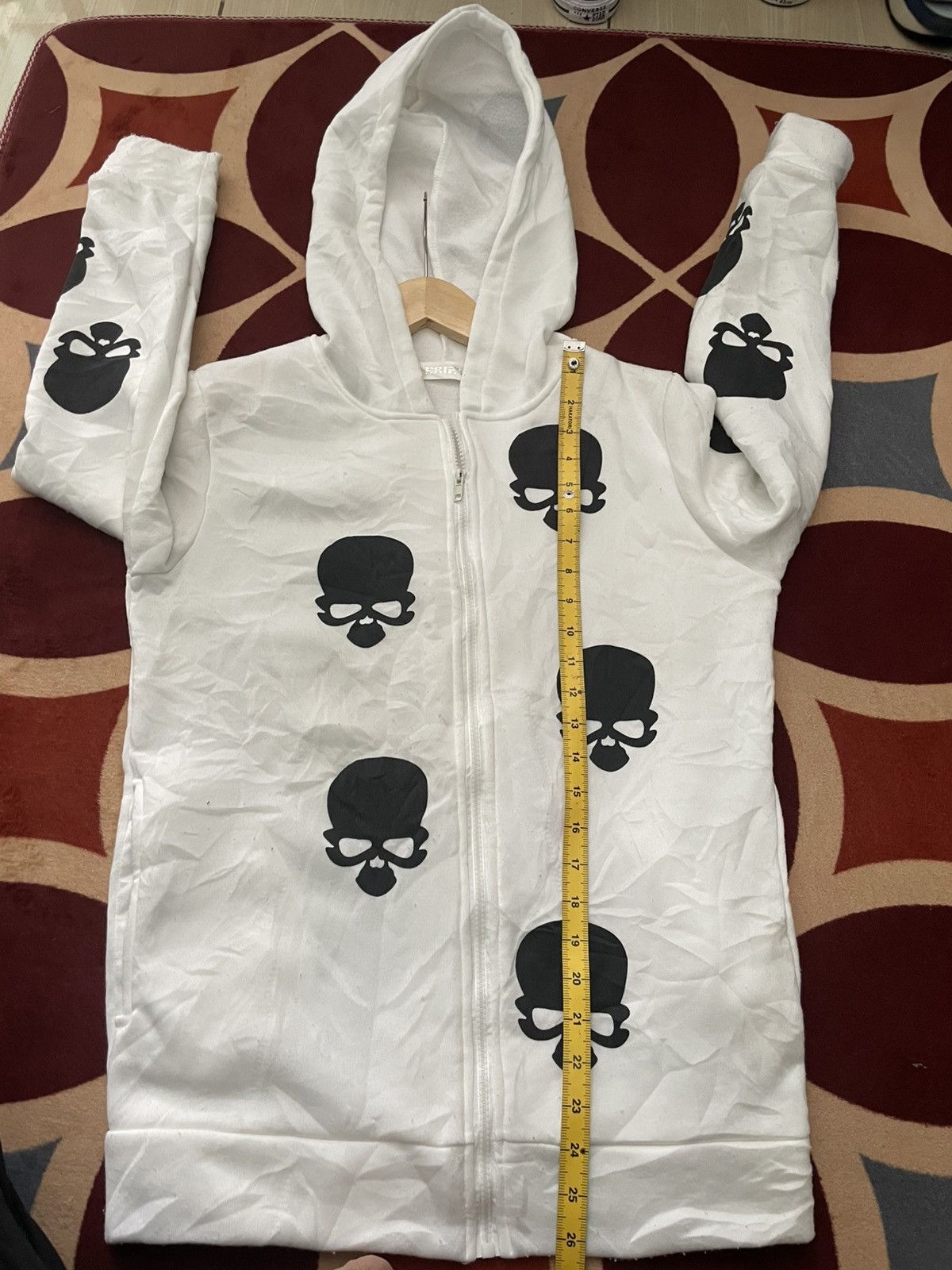 Japanese Brand Hoodi ziper crazy skull aop Size US M / EU 48-50 / 2 - 5 Thumbnail