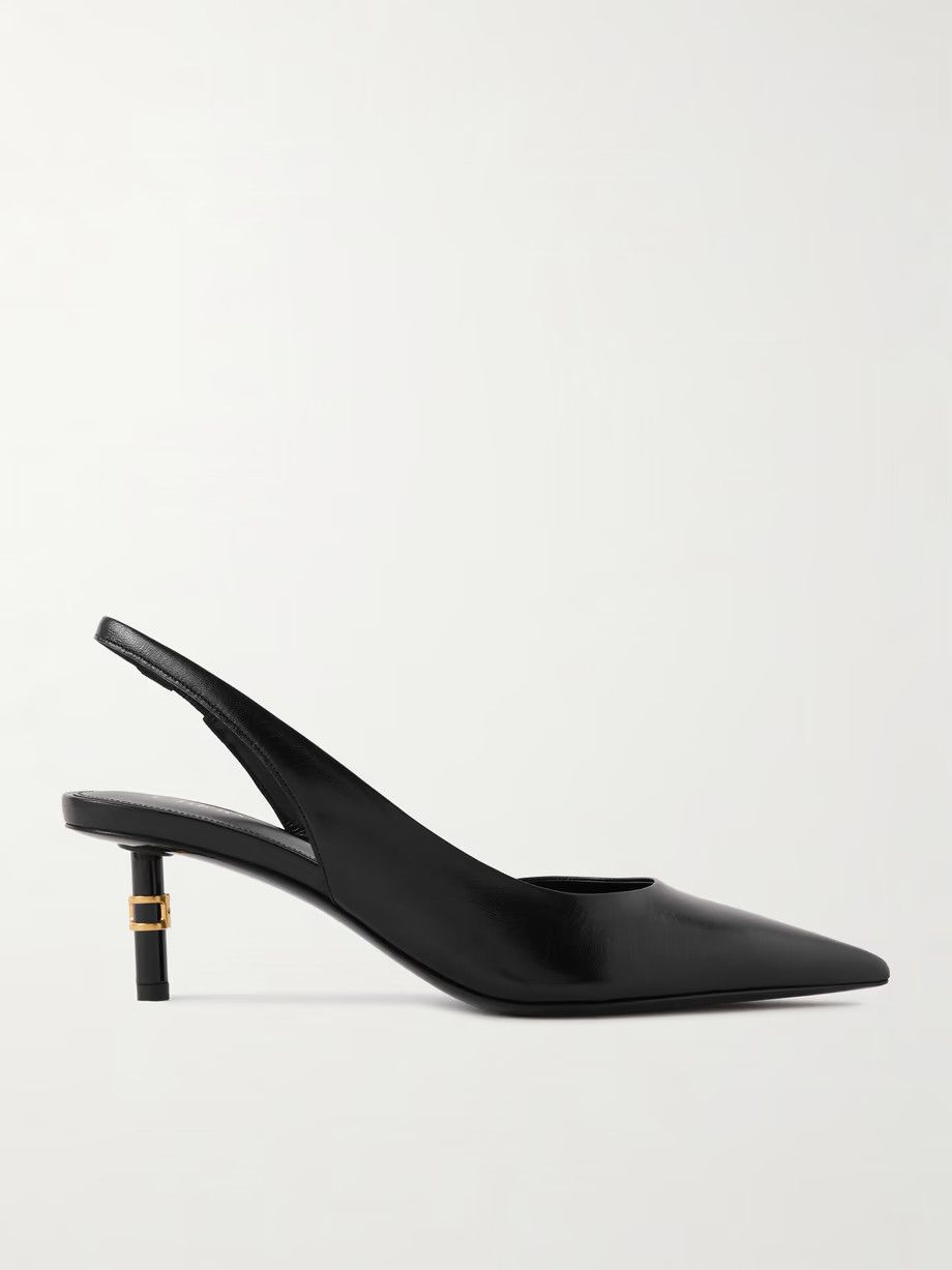 Chloe oc11z0525 Marcie Embellished Slingback Pumps in Black Size US 11 / IT 41 - 1 Thumbnail