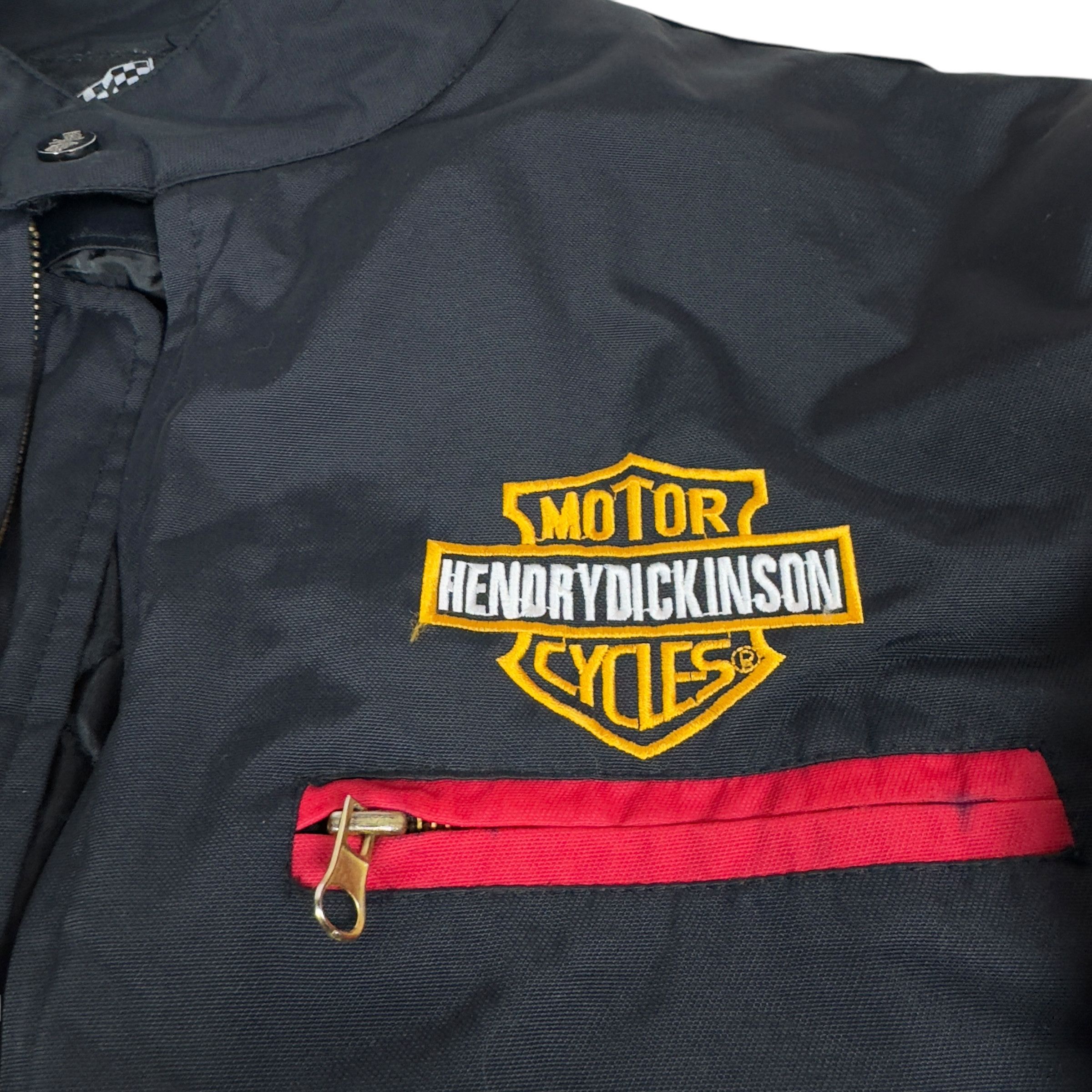 Indian Motorcycle × Vintage Men's Black Full Zip USA Flag Live To Ride Motorcycle Jacket Size US M / EU 48-50 / 2 - 2 Thumbnail