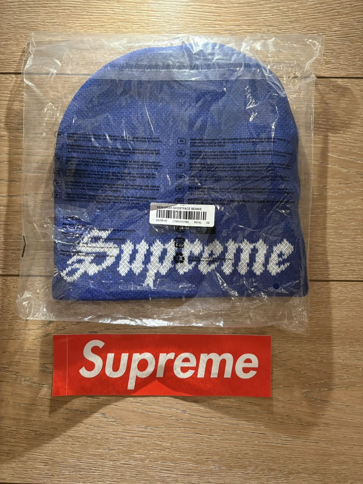 New Era × Supreme Supreme x New Era® Ghostface® Beanie - Blue Size ONE SIZE - 2 Thumbnail