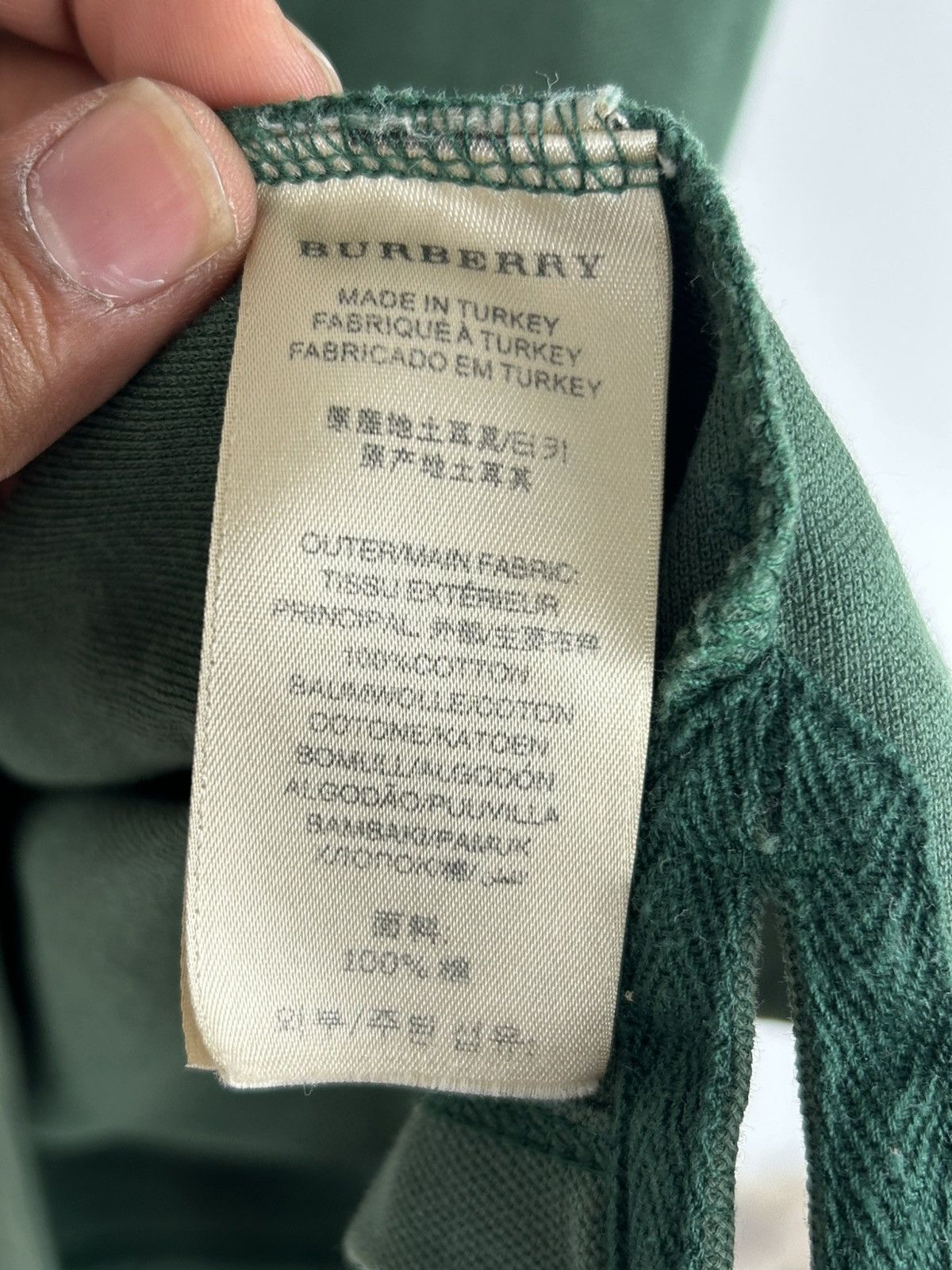 Burberry Burberry Brit Vintage Polo Green Size US S / EU 44-46 / 1 - 6 Thumbnail