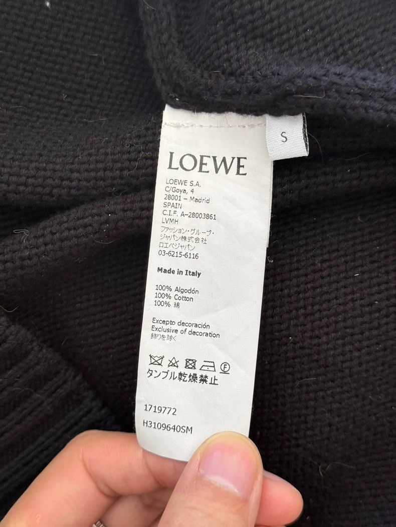 Loewe Loewe Black embroidered logo sweater Size S / US 4 / IT 40 - 5 Thumbnail