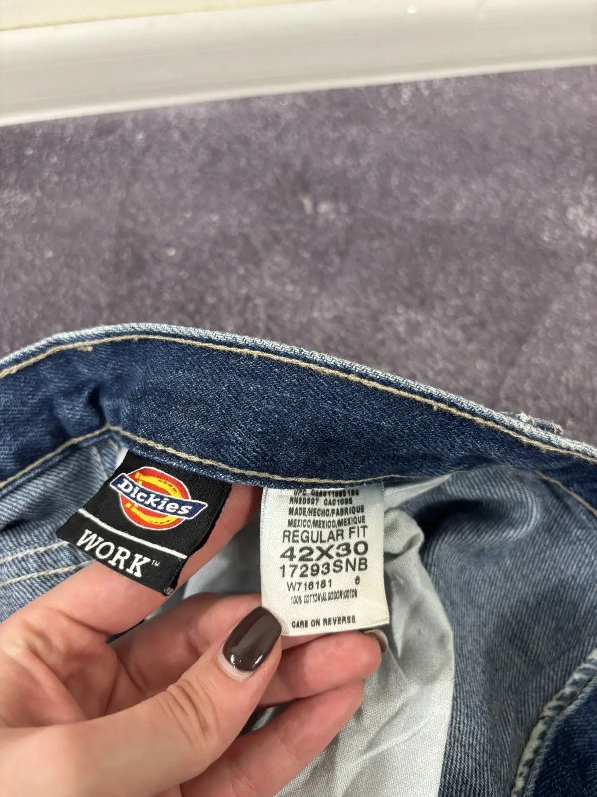 Dickies × Vintage Vintage Dickies Work Blue Denim American Hype Baggy Jeans Size US 42 / EU 58 - 11 Thumbnail