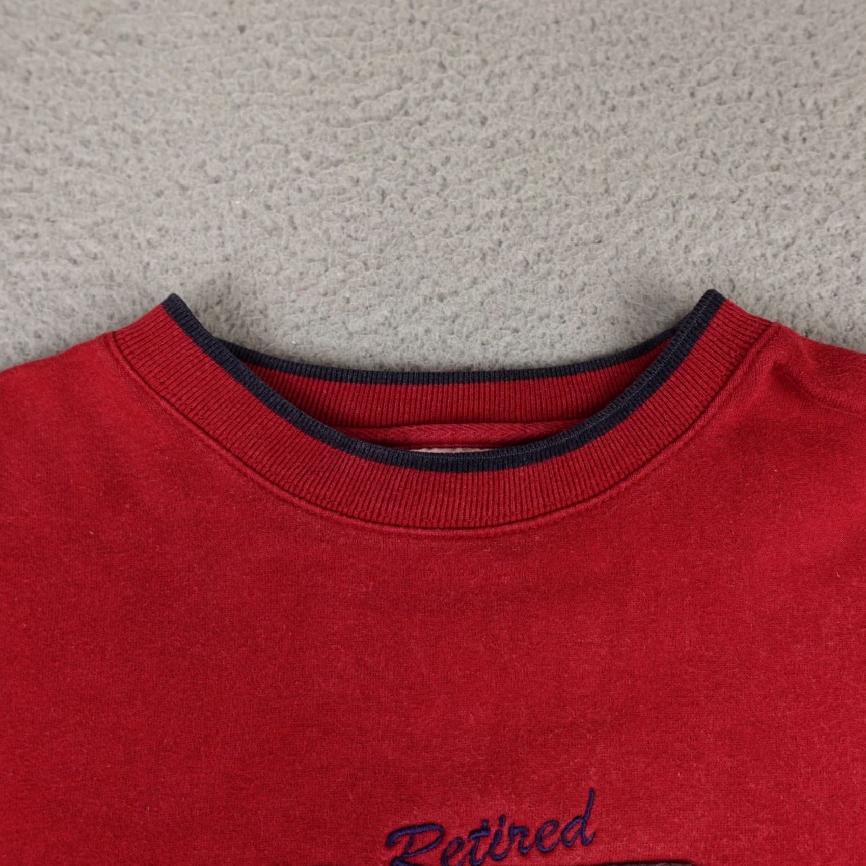 Vintage VINTAGE M & C SPORT Sweater Mens 2XL Red Crewneck Embroidered Tools Pullover Knit Crew Neck Size US XXL / EU 58 / 5 - 5 Thumbnail