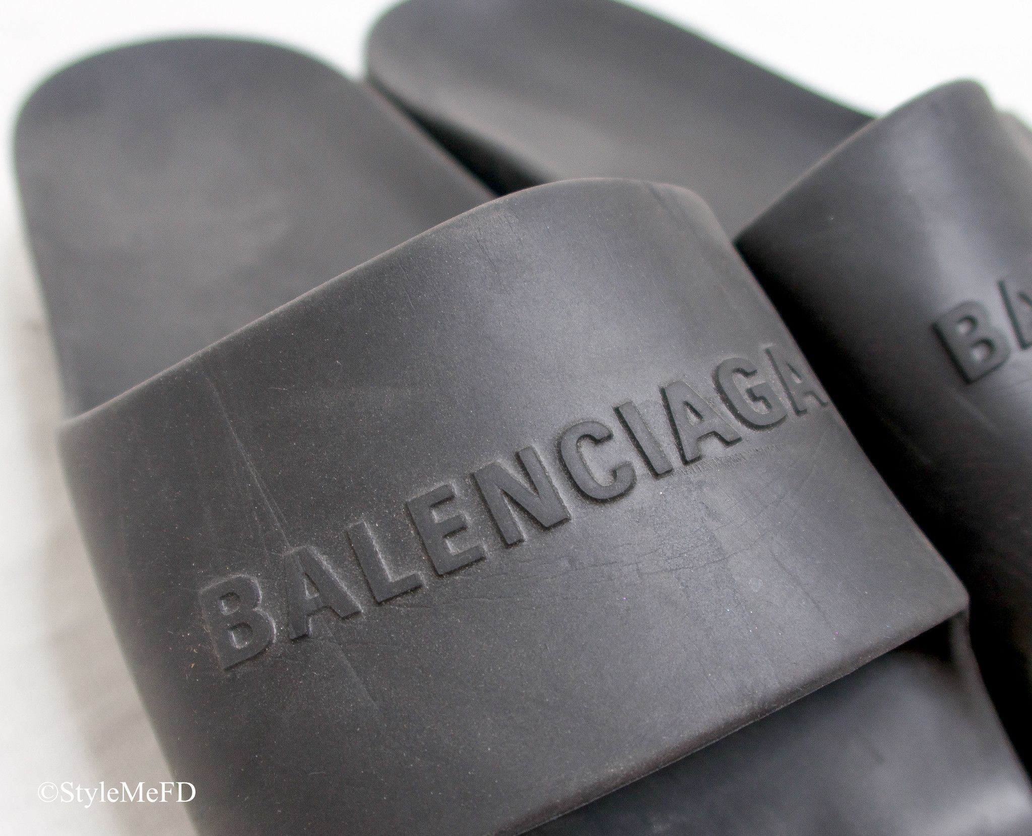 Balenciaga Balenciaga 45mm Chunky Black Platform Slide Sandals Size US 10 / IT 40 - 5 Thumbnail